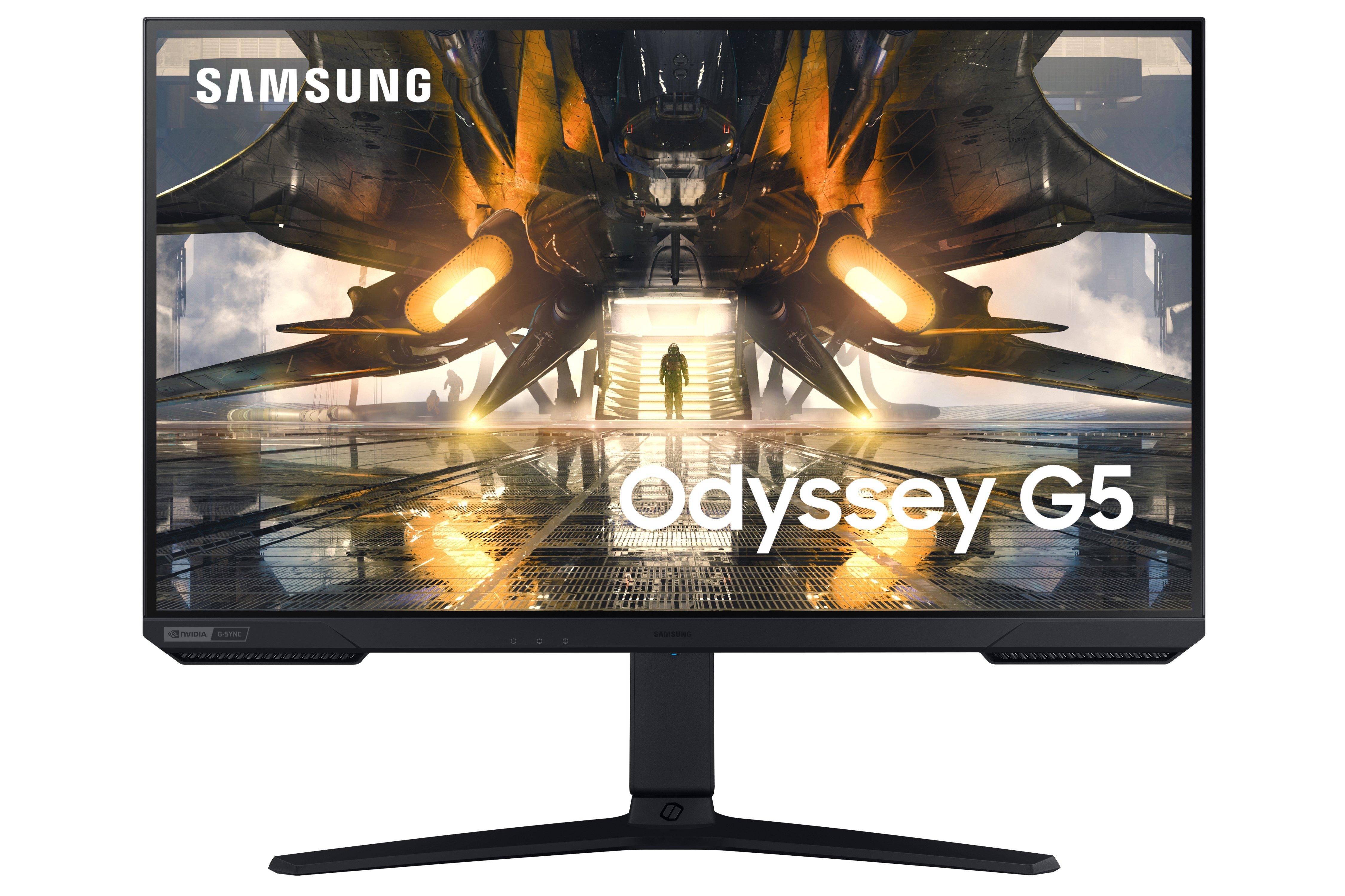 list item 1 of 25 Samsung 32-in Odyssey G50A QHD IPS 165Hz G-Sync Compatible Gaming Monitor LS32AG500PNXZA
