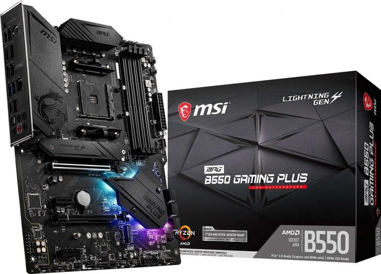 MSI MPG B550 GAMING PLUS DDR4 ATX B550G PLUS Gaming Motherboard