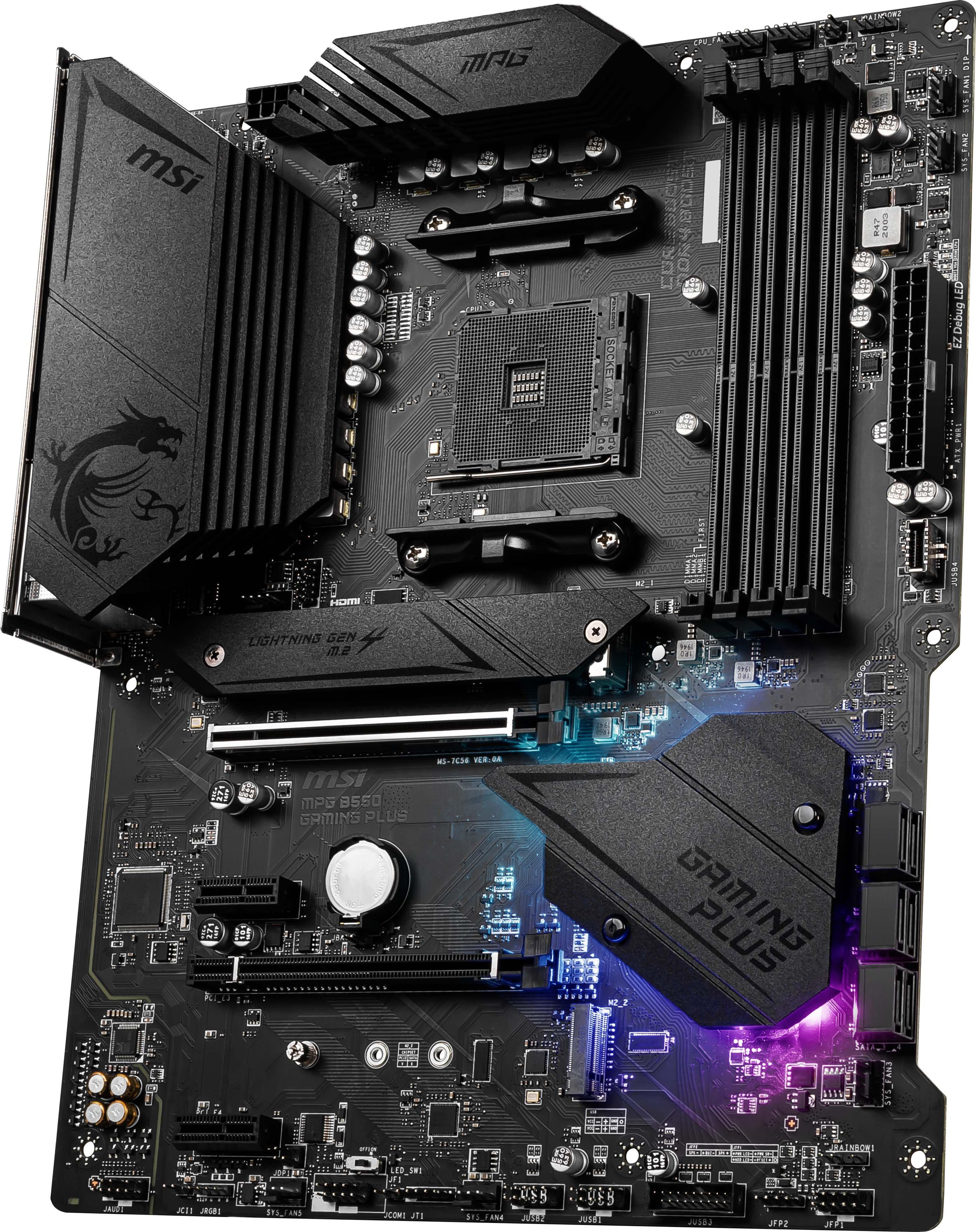 MSI MPG B550 GAMING PLUS DDR4 ATX B550G PLUS Gaming Motherboard