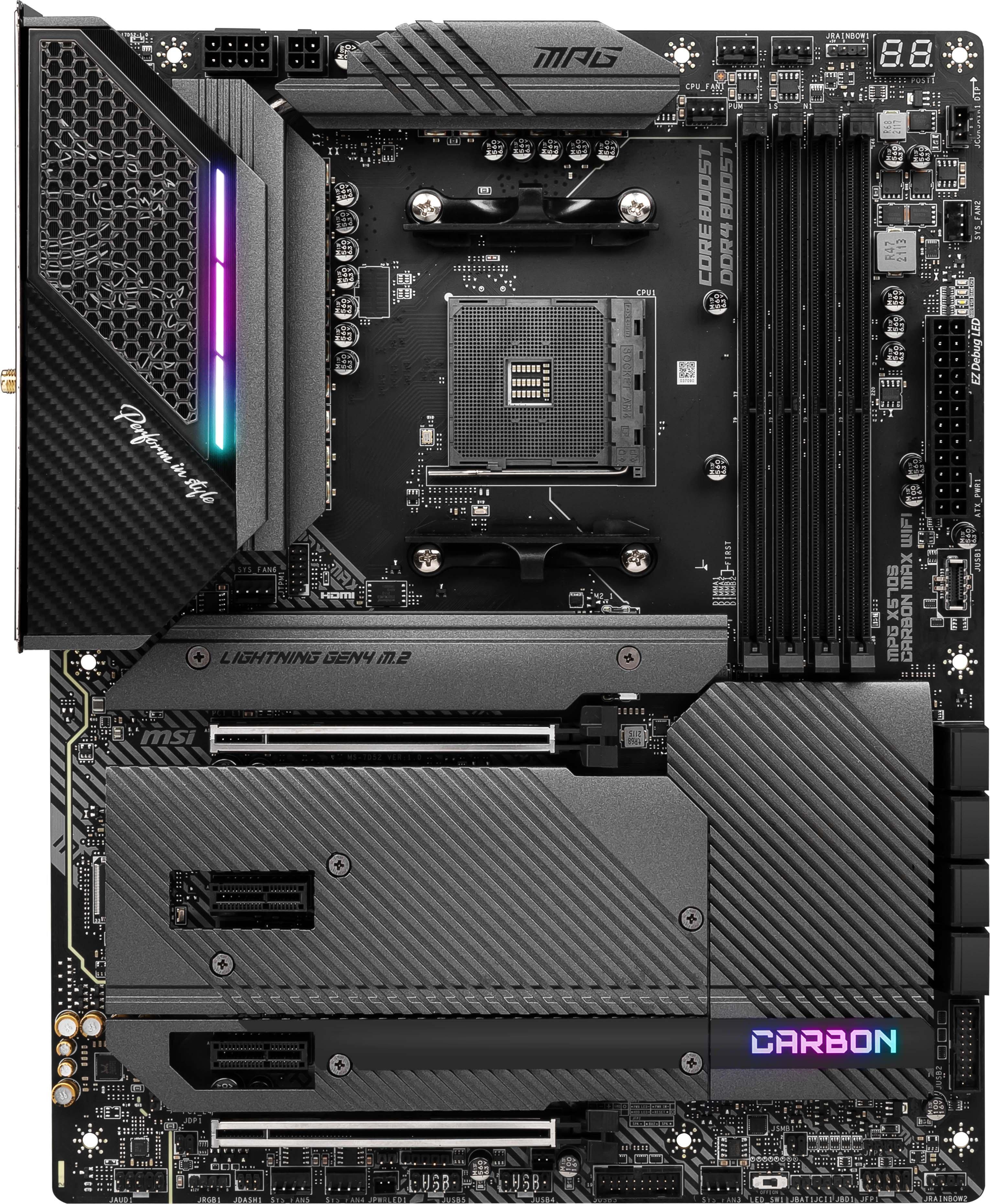 MSI MPG X570S CARBON MAX WIFI DDR4 ATX Gaming Motherboard X570SCARMAWI