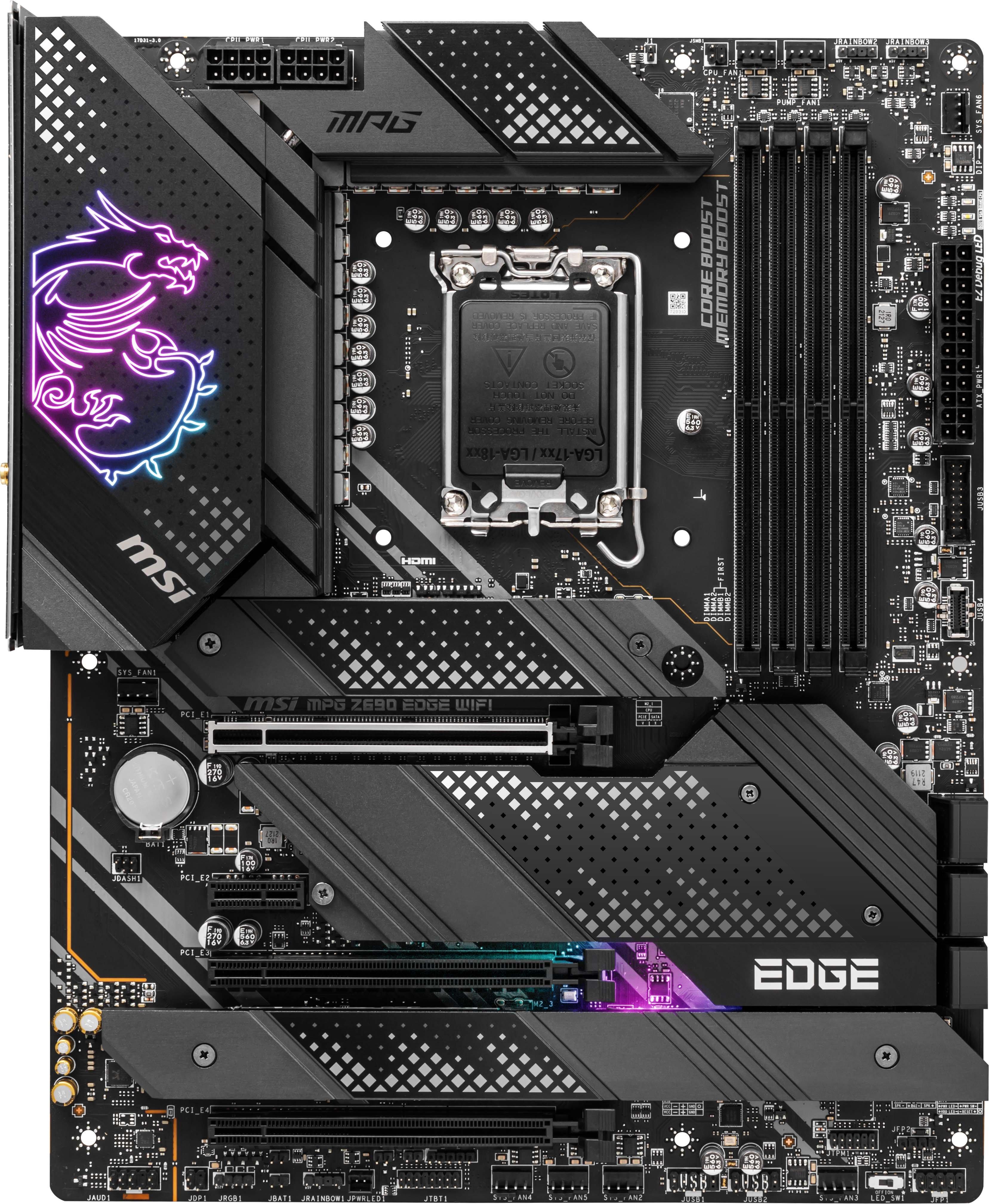 list item 1 of 7 MSI MPG Z690 EDGE WIFI DDR5 LGA 1700 ATX Gaming Motherboard Z690EDGEWI