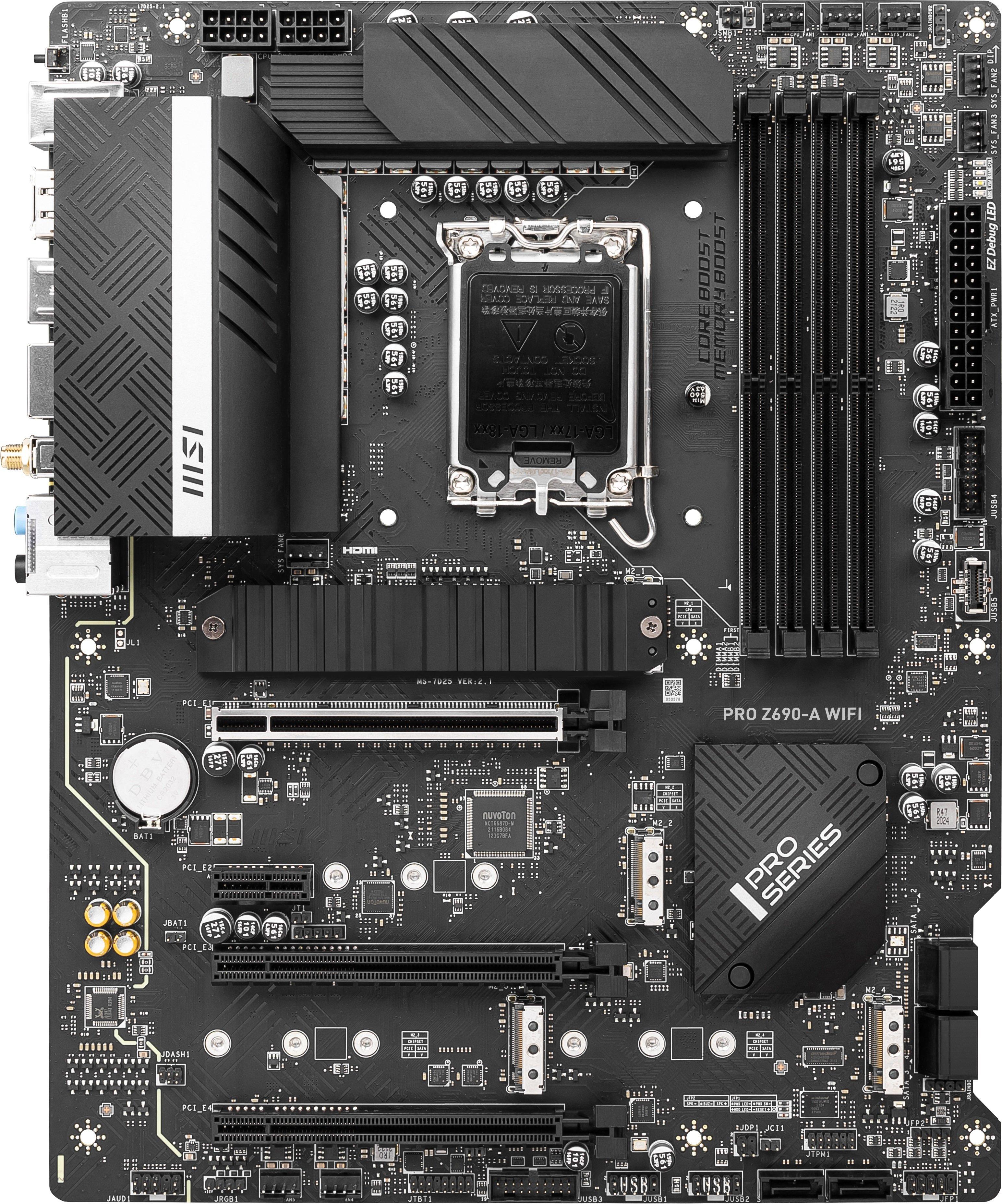 MSI PRO Z690-A WIFI DDR5 LGA 1700 ATX Motherboard PROZ690AWIFI