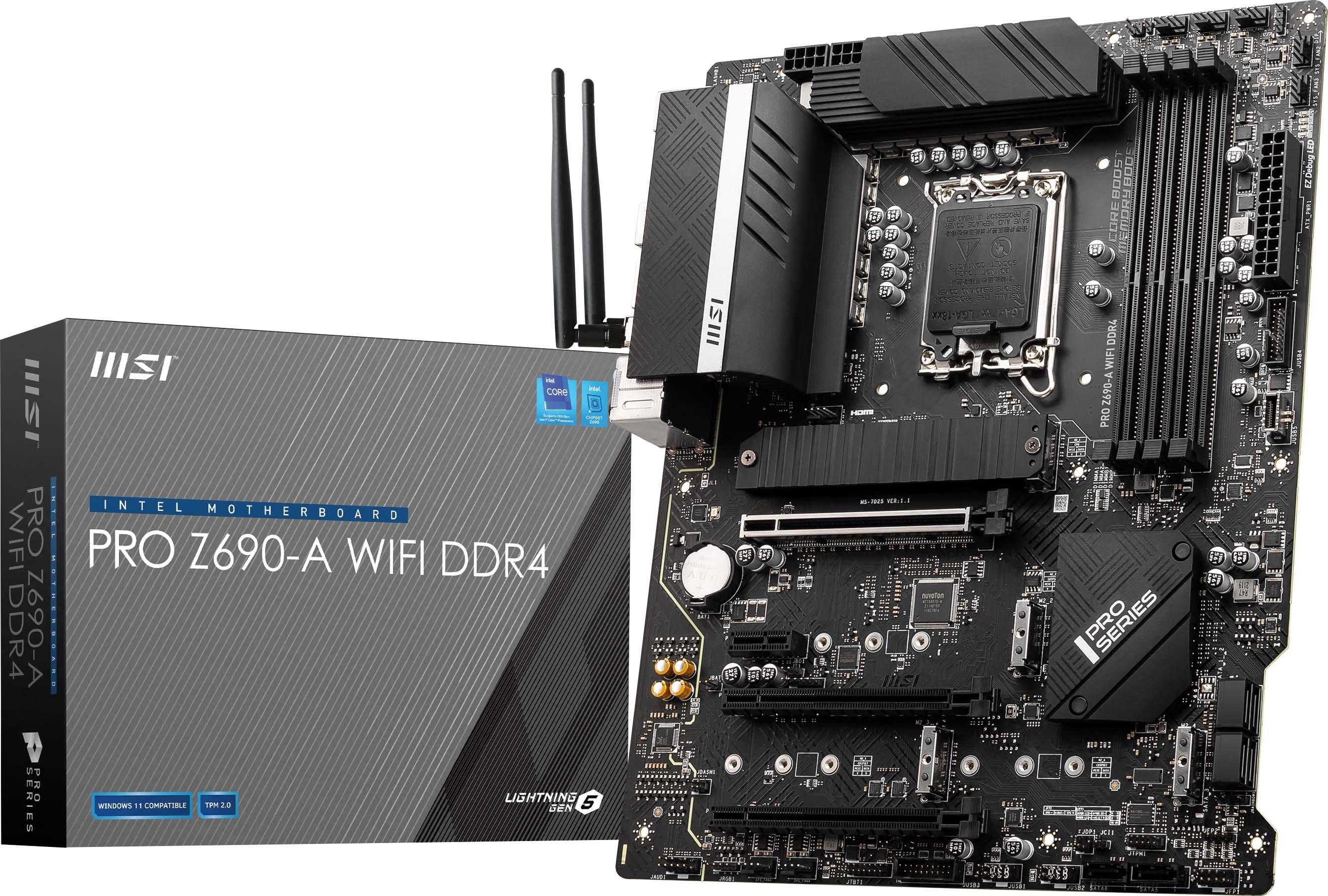 MSI PRO Z690-A WIFI DDR4 LGA 1700 ATX Motherboard Z690AWIFDDR4