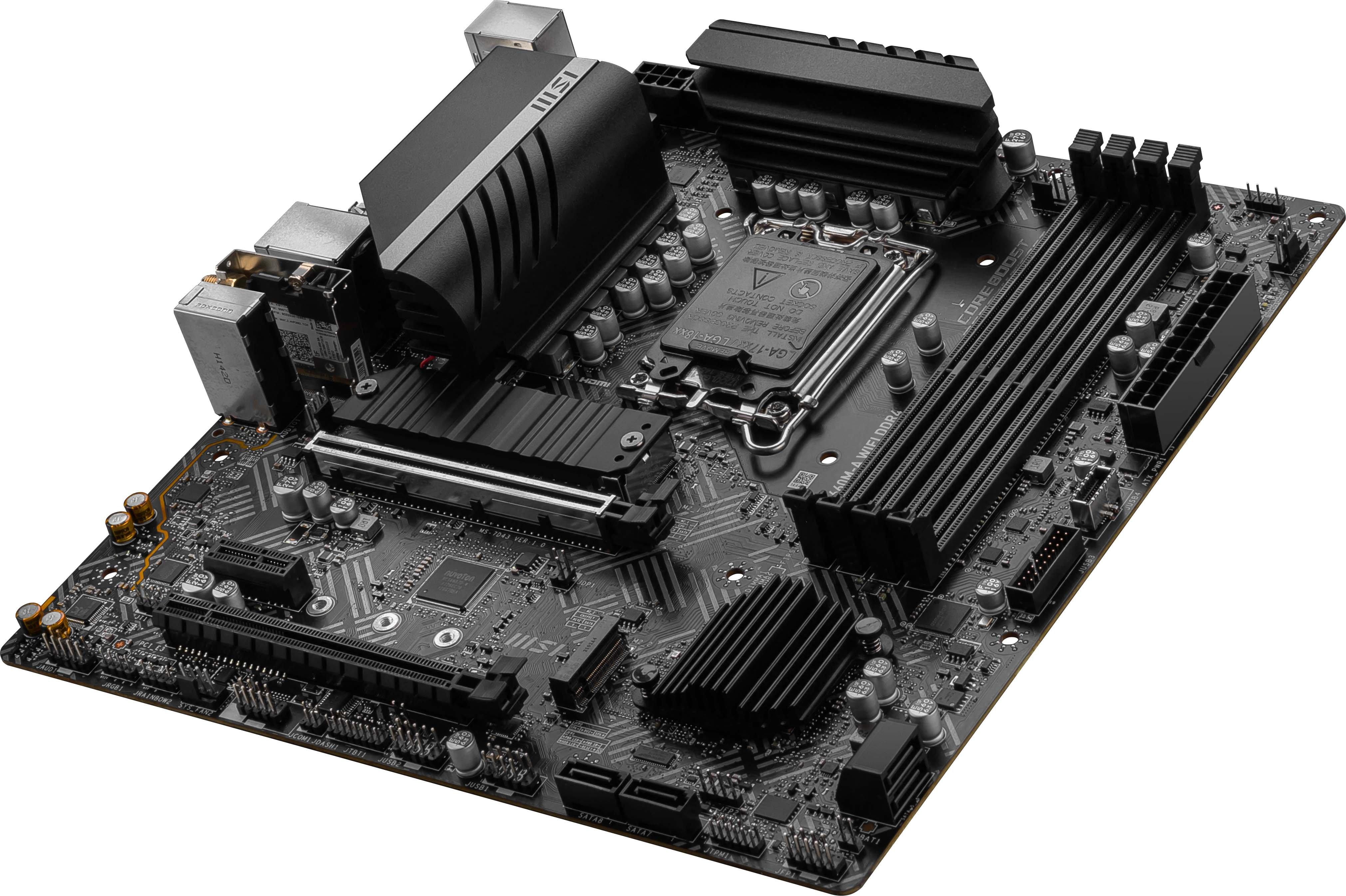 MSI PRO B660MA WIFI DDR4 LGA 1700 mATX Motherboard PROB660MAWID4