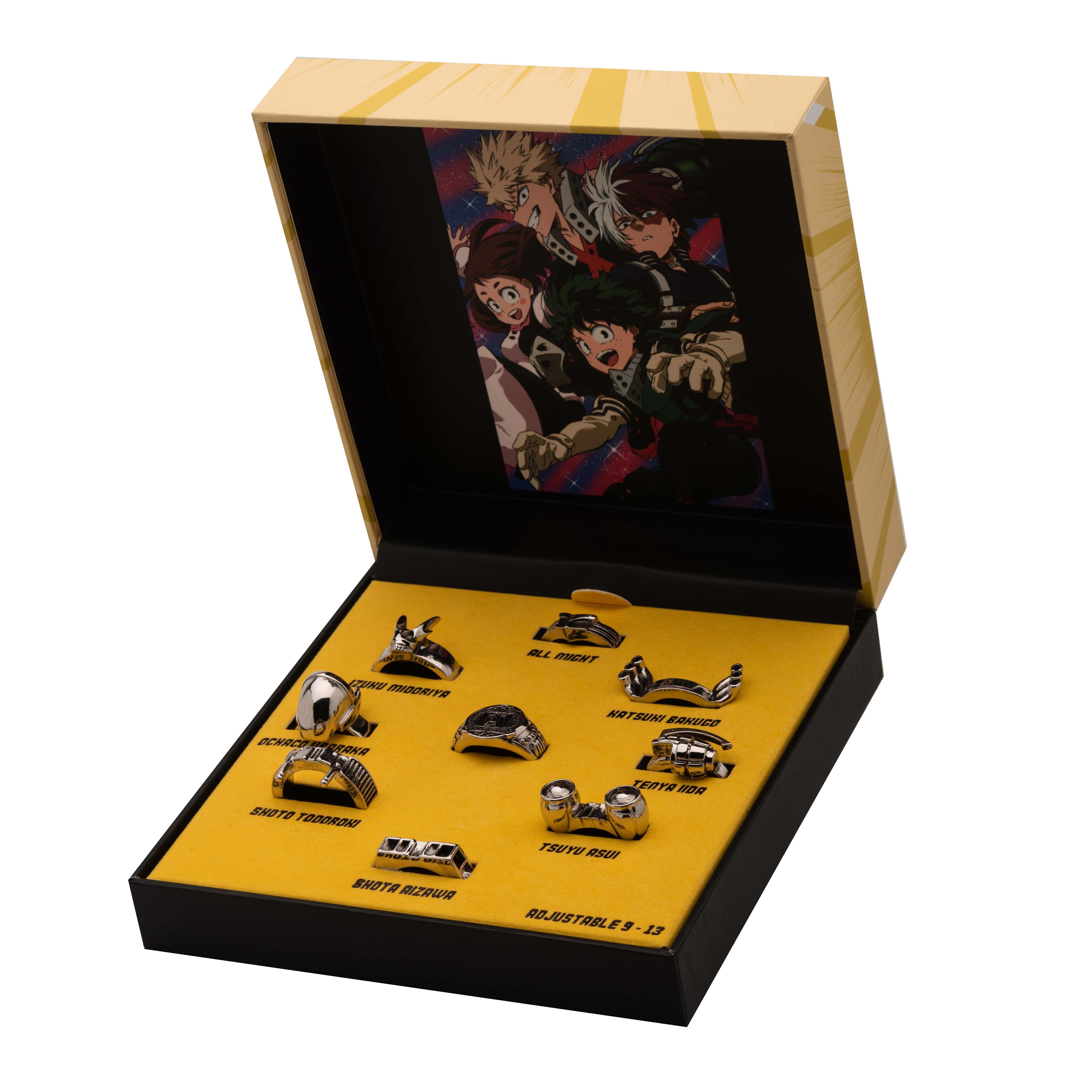 My Hero Academia 9Piece Rings Set GameStop Exclusive