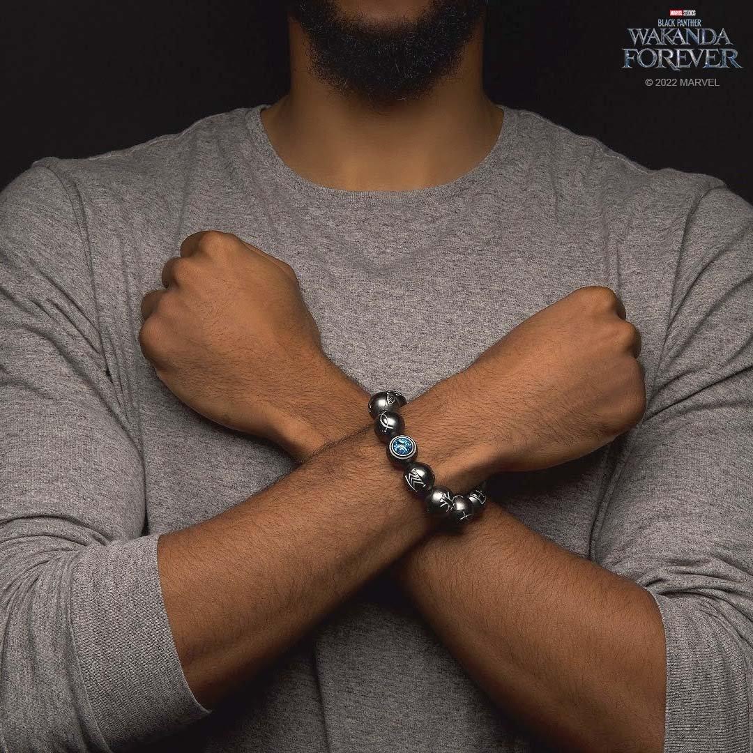 Bracelet of Black and Colored Beads