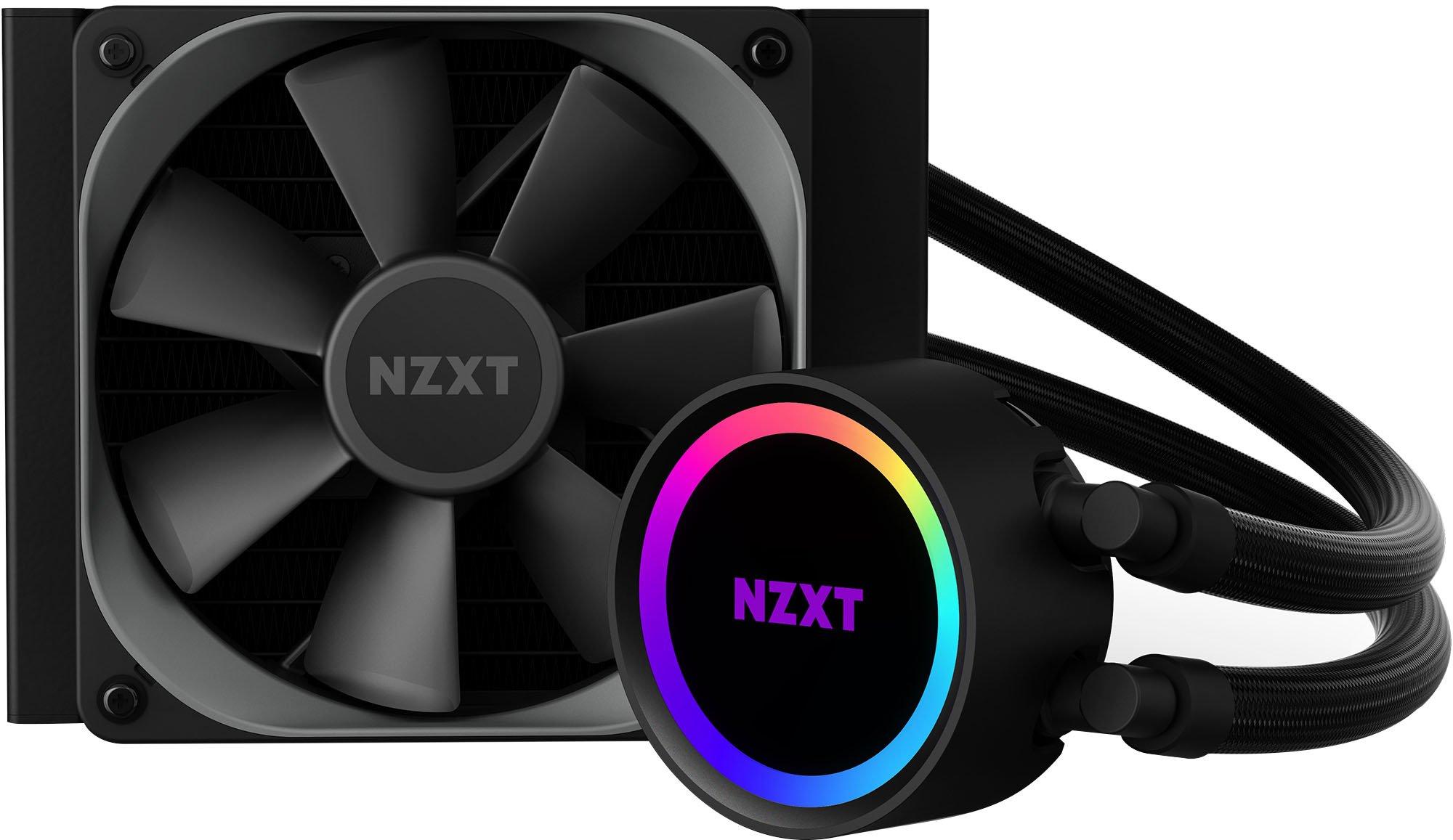 Nzxt Kraken 1 1mm Aio Cpu Liquid Cooler With Rgb Rl Kr1 B1