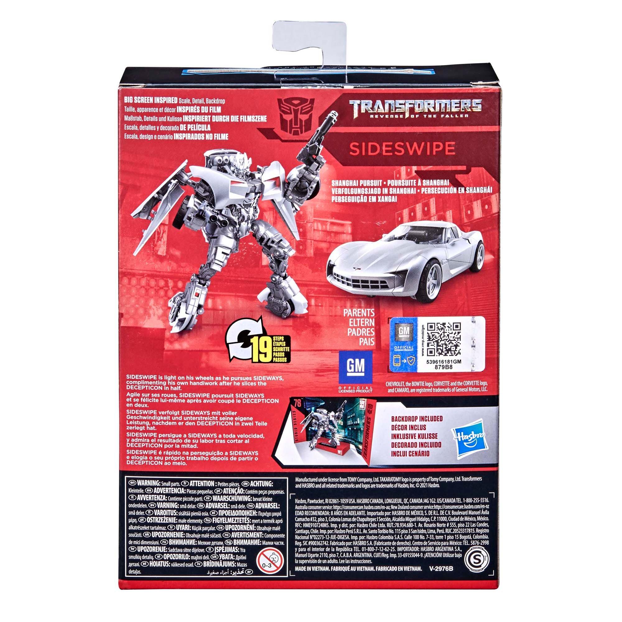Hasbro Transformers Revenge of the Fallen Studio Series 78 Deluxe Class Sideswipe 4.5in Action
