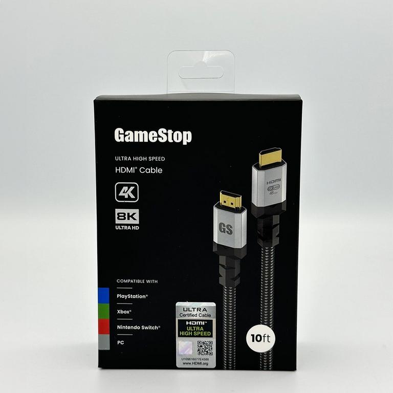 GameStop Ultra High-Speed HDMI 10ft Cable for PlayStation 5 GameStop Ultra High-Speed HDMI 10ft Cable for PlayStation 5