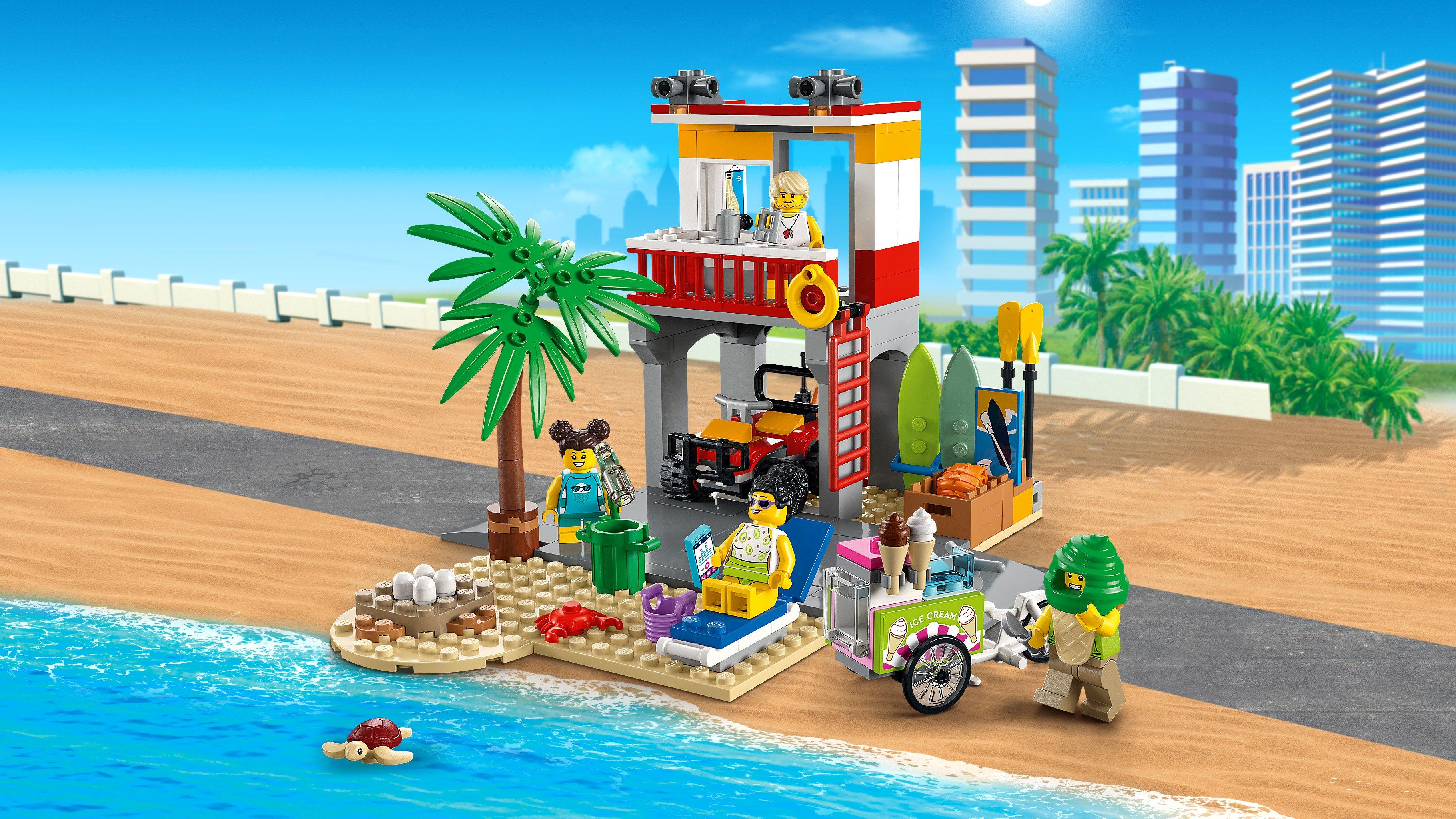 list item 8 of 12 LEGO My City Beach Lifeguard Station 60328