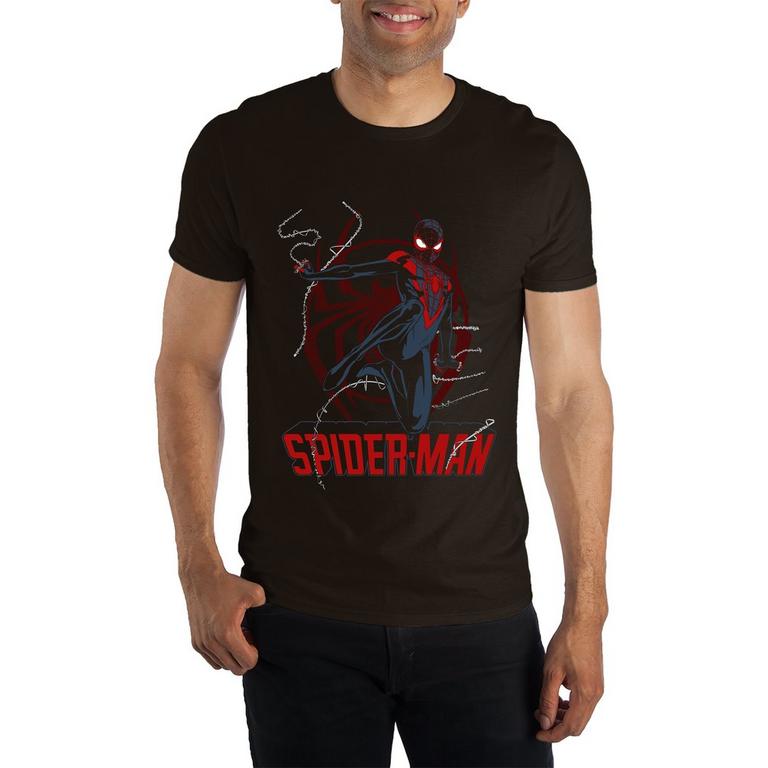 fragment Scold spouse Spider-Man Miles Morales Comic Cover T-Shirt | GameStop