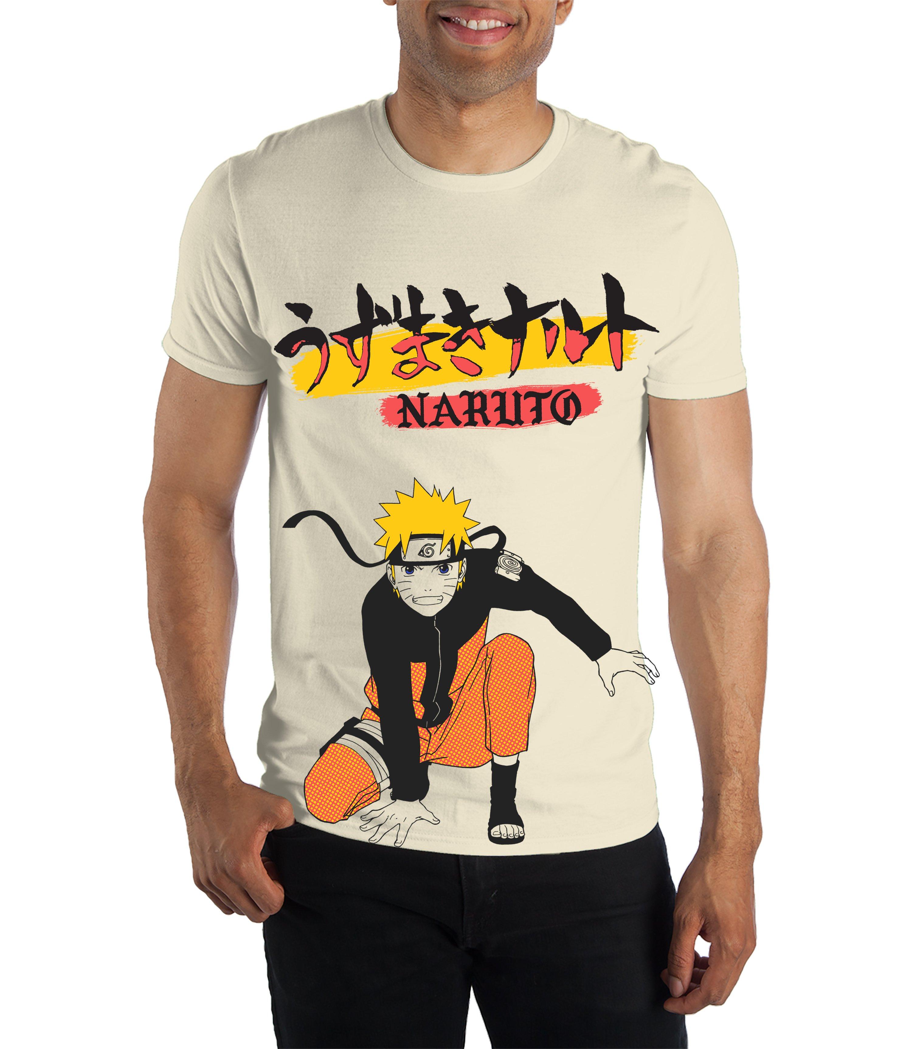 Naruto Vintage Uzumaki Brush Kanji Naruto Uzumaki Oversized T