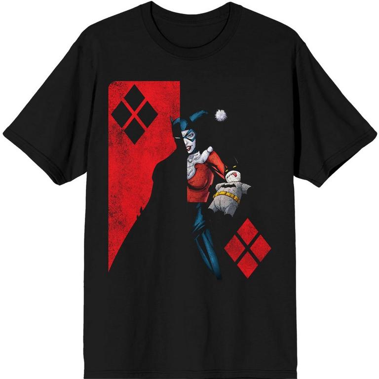 DC Comics Half Harley Quinn Half Batman Unisex Short Sleeve T-Shirt