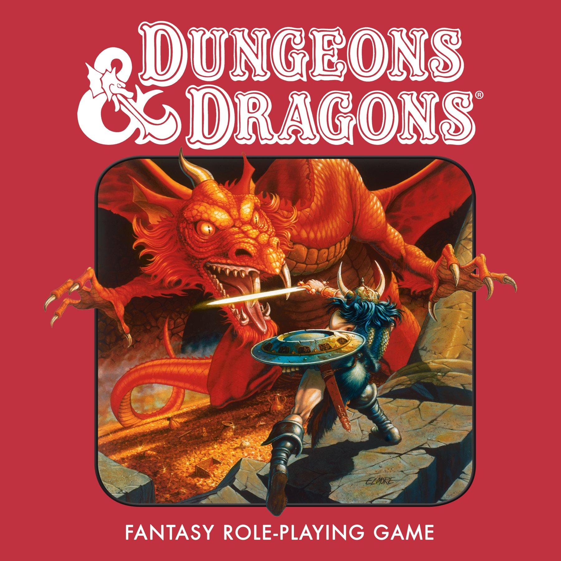 list item 2 of 4 Dungeons and Dragons Red Dragon Basic Rules Cover T-Shirt