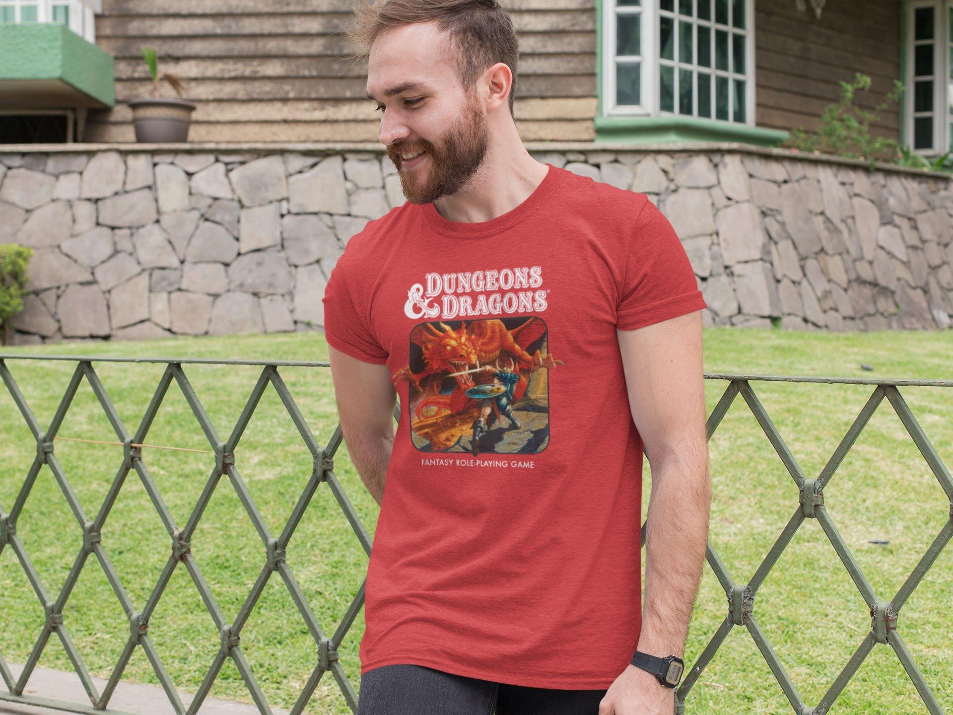 Dungeons and Dragons Red Dragon Basic Rules Cover T-Shirt