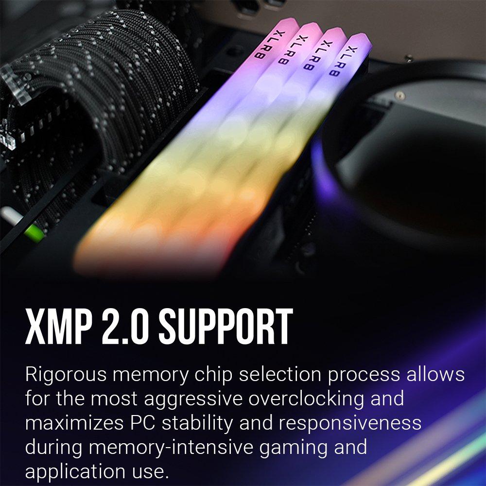 list item 8 of 9 PNY XLR8 Gaming REV RGB 32GB (2x16GB) DDR4 3200MHz CL16 Dual Channel Memory Upgrade MD32GK2D4320016X2RGB