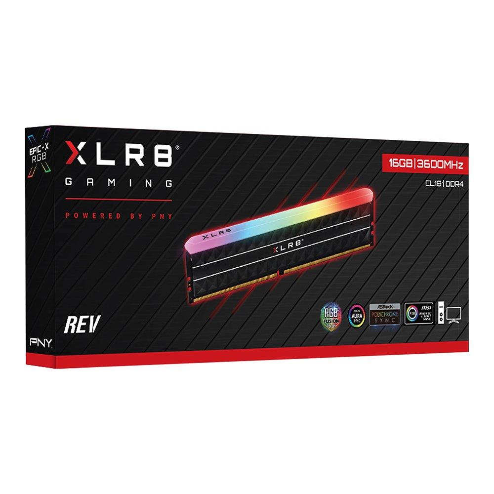 list item 4 of 9 PNY XLR8 Gaming REV RGB 16GB (2x8GB) DDR4 3600MHz CL18 Dual Channel Memory Upgrade MD16GK2D4360018X2RGB