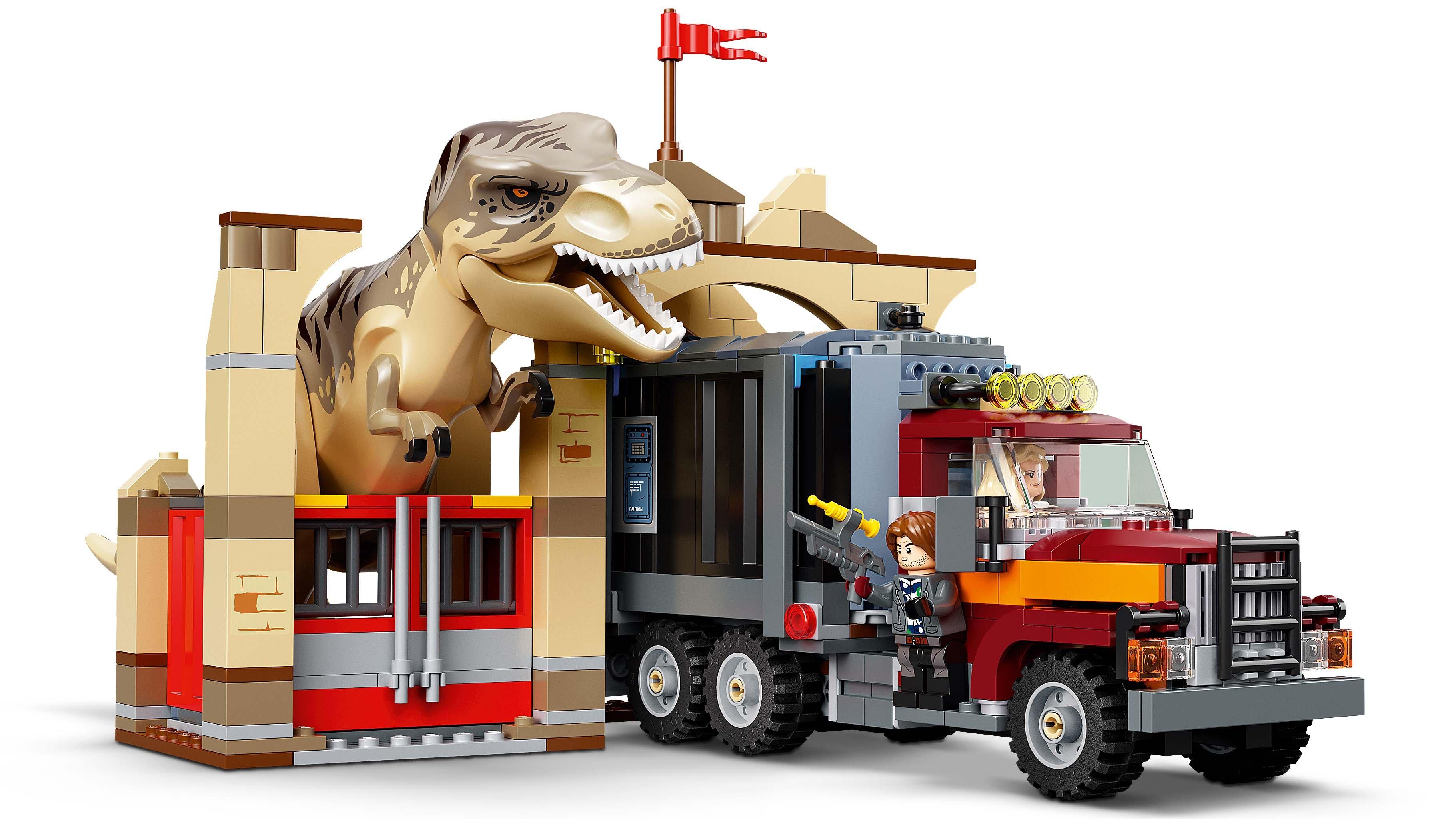 list item 1 of 5 LEGO Jurassic World T. rex and Atrociraptor Dinosaur Breakout 76948