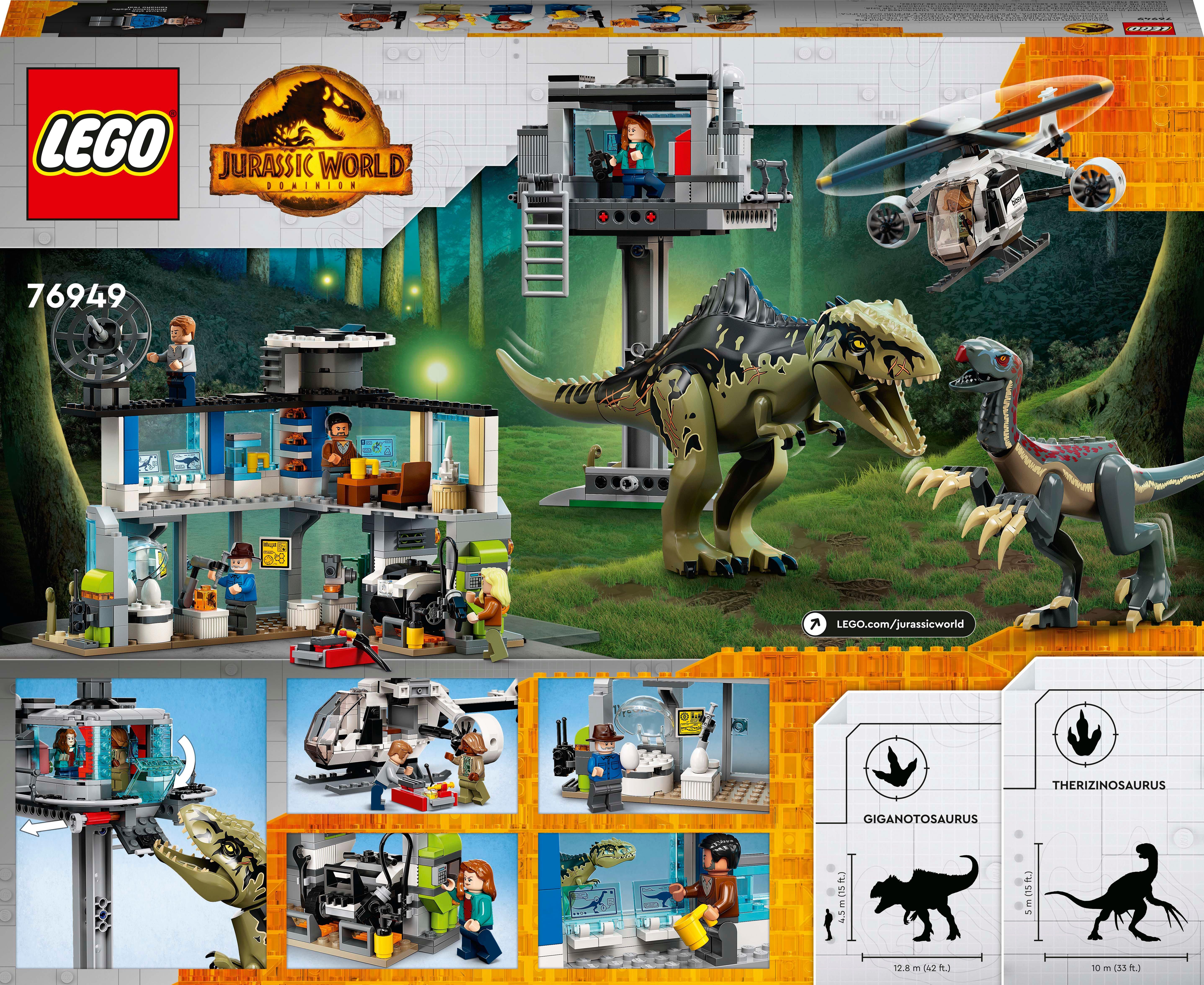 list item 1 of 9 LEGO Jurassic World Giganotosaurus and Therizinosaurus Attack 76949