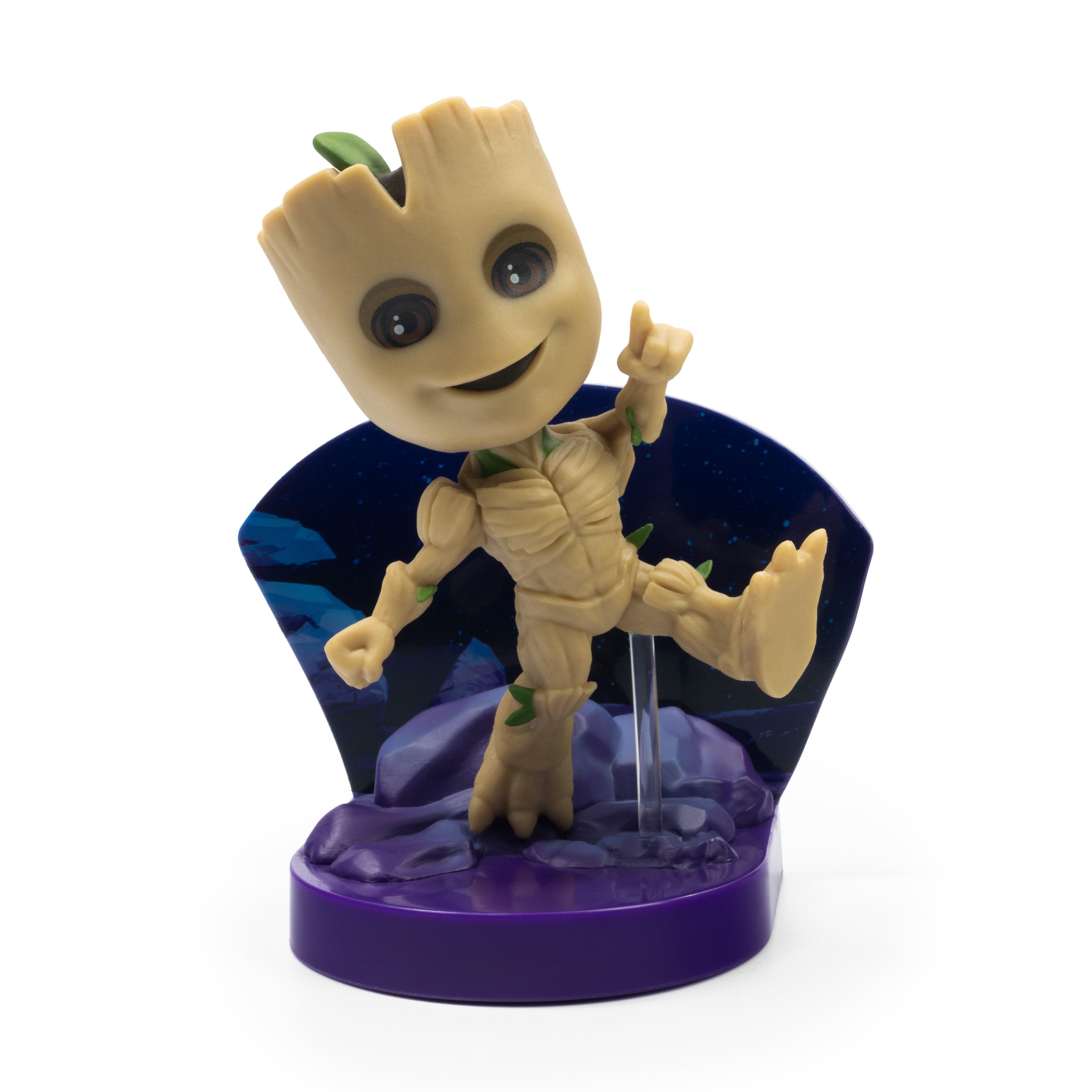 list item 1 of 10 The Loyal Subjects Marvel Superama Wave 1 Glow in the Dark Groot 4-in Statue GameStop Exclusive