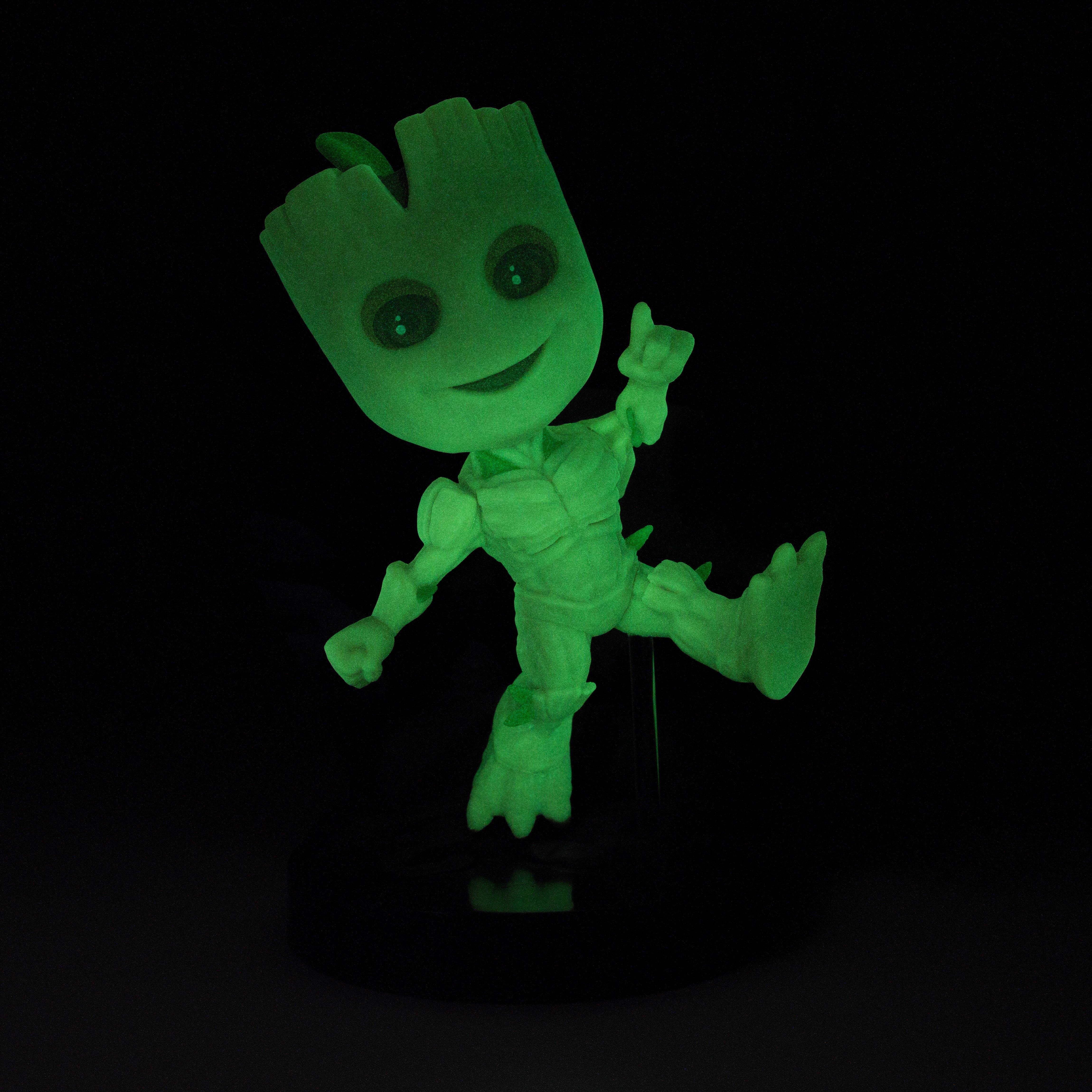 list item 6 of 10 The Loyal Subjects Marvel Superama Wave 1 Glow in the Dark Groot 4-in Statue GameStop Exclusive