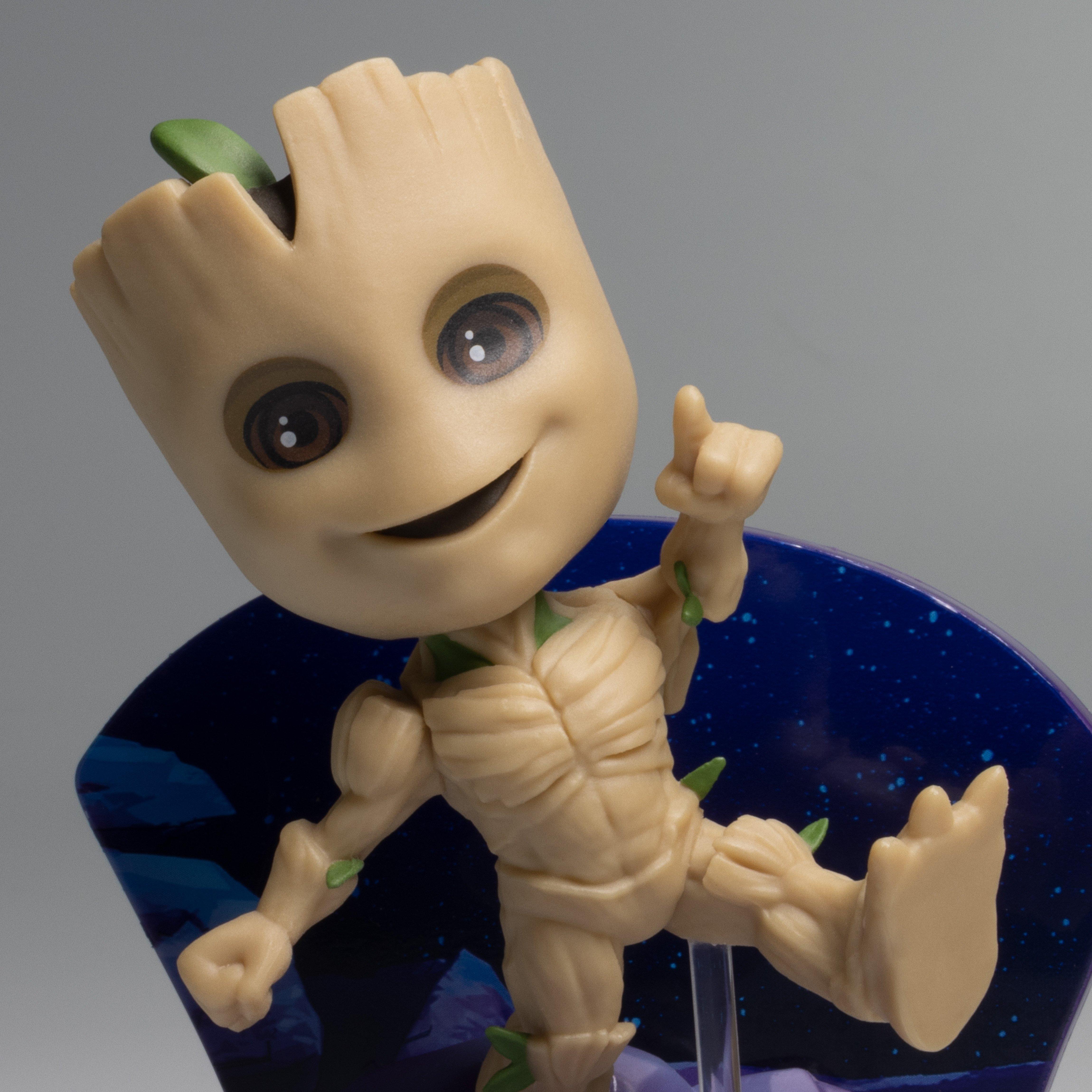 list item 8 of 10 The Loyal Subjects Marvel Superama Wave 1 Glow in the Dark Groot 4-in Statue GameStop Exclusive