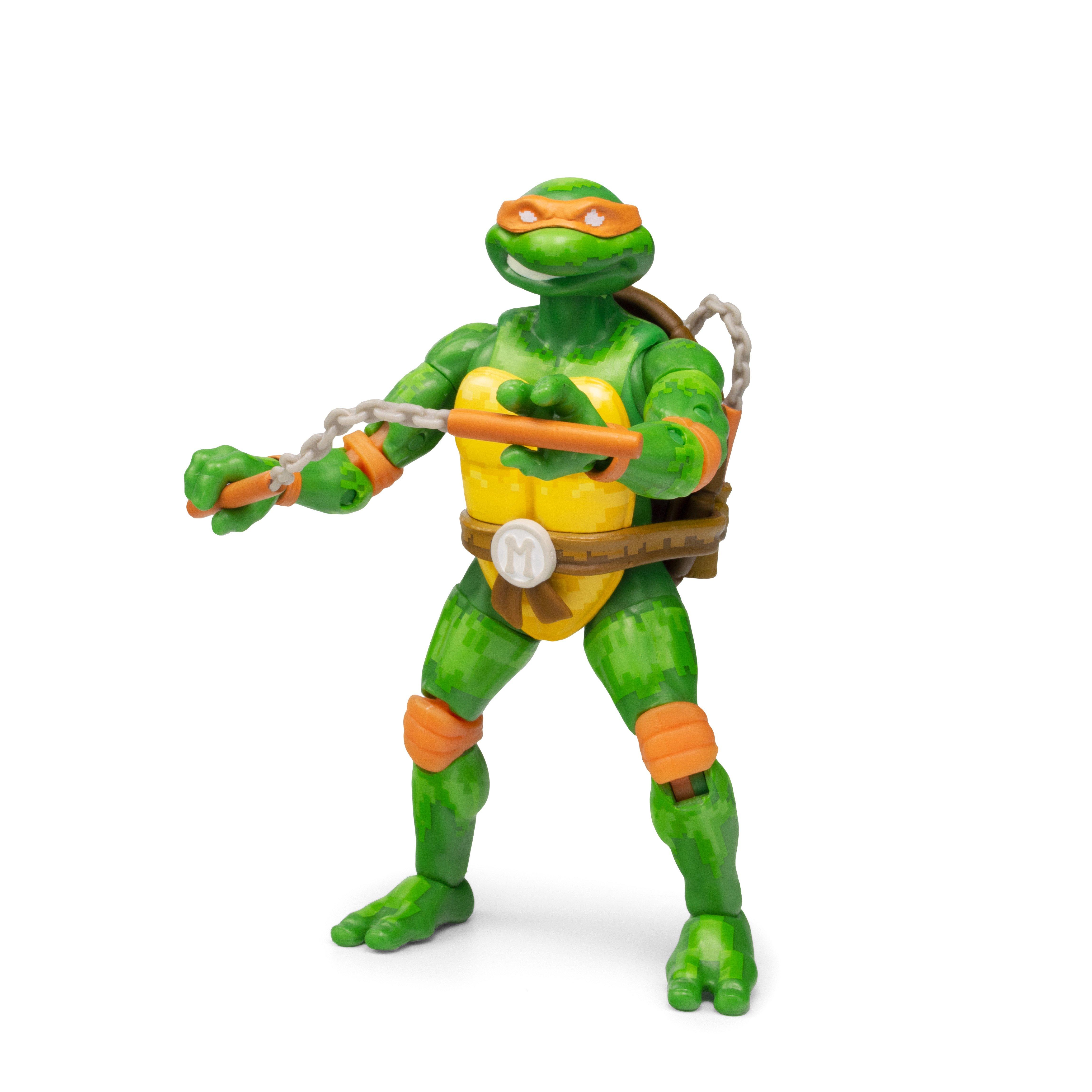 The Loyal Subjects Teenage Mutant Ninja Turtles Michelangelo Arcade Game BST AXN 5-in Action Figure GameStop Exclusive