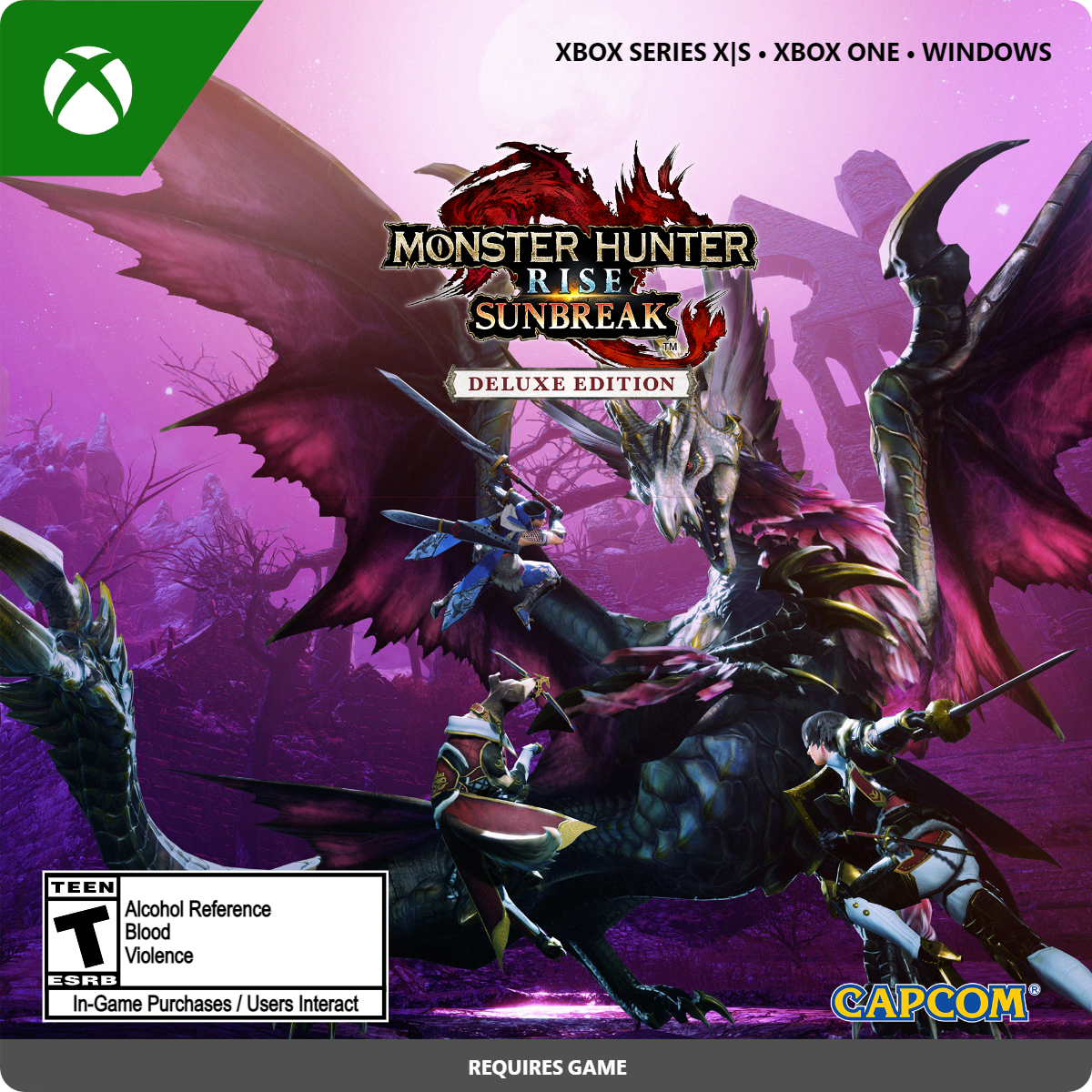 Monster Hunter Rise: Sunbreak Deluxe GameStop | Xbox DLC Xbox Series X/S | Series Edition - X