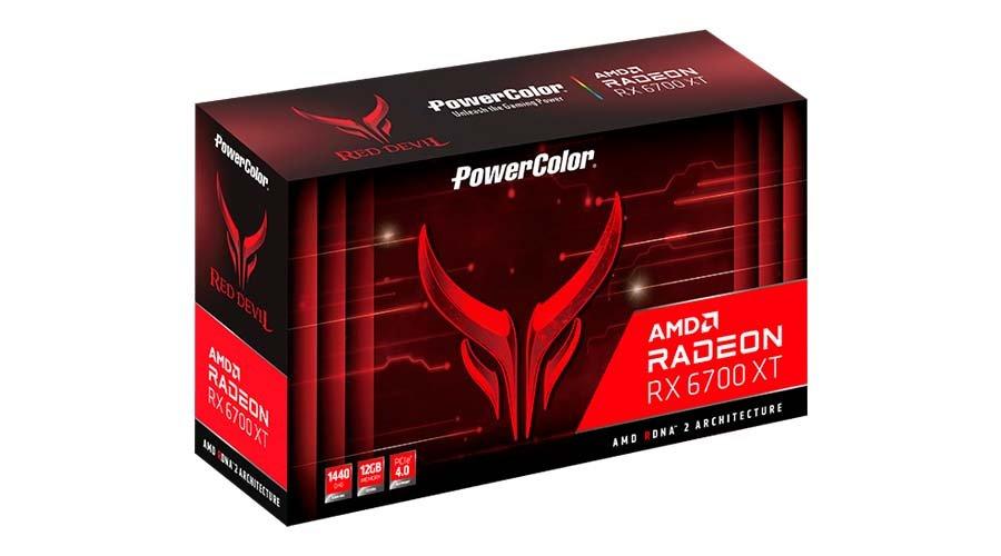 PowerColor AMD Radeon RX 6700 XT Red Devil Triple-Fan 12GB GDDR6 GPU AXRX 6700XT12GBD6-3DHE/OC