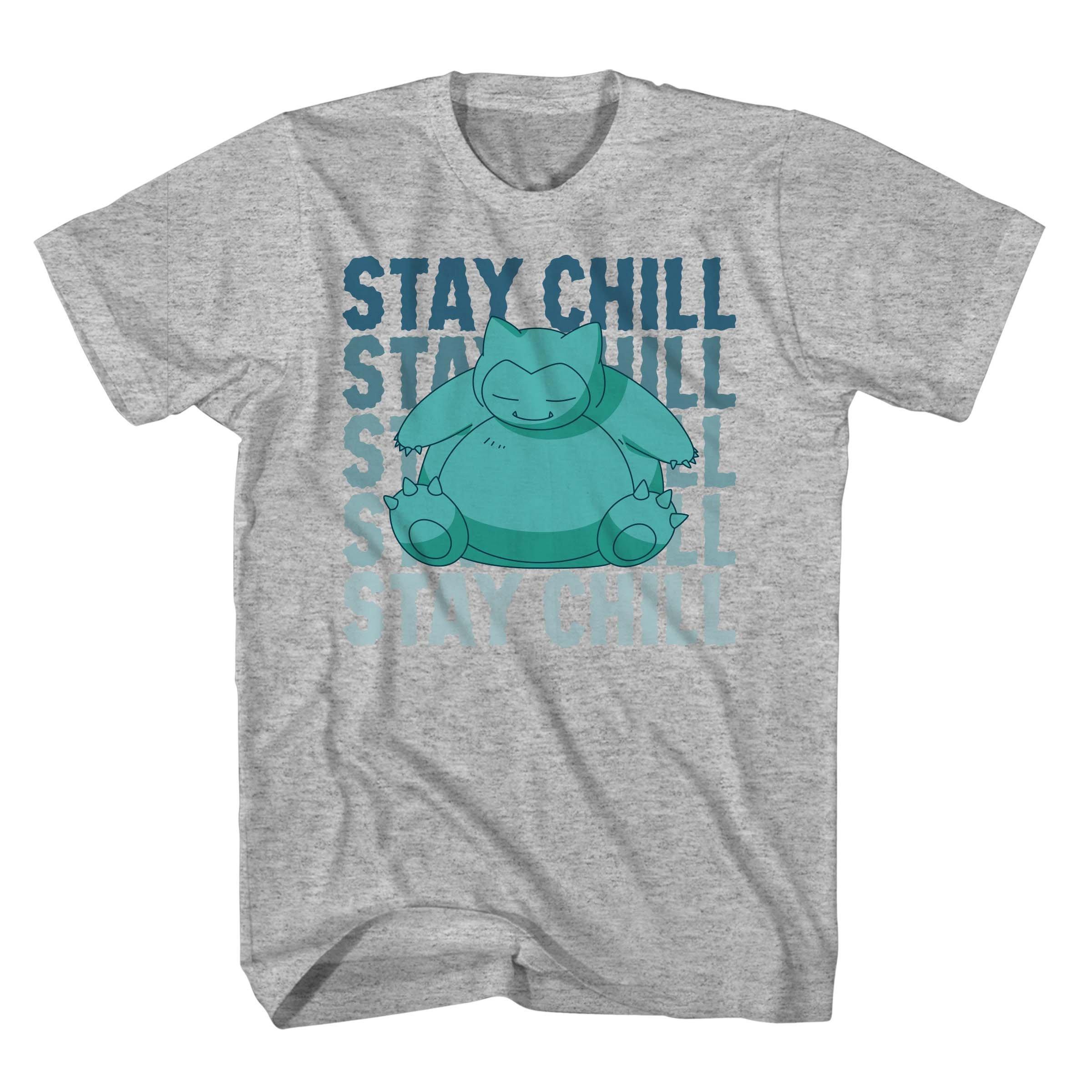 Pokemon Snorlax Stay Chill Short Sleeve Unisex Cotton T-Shirt