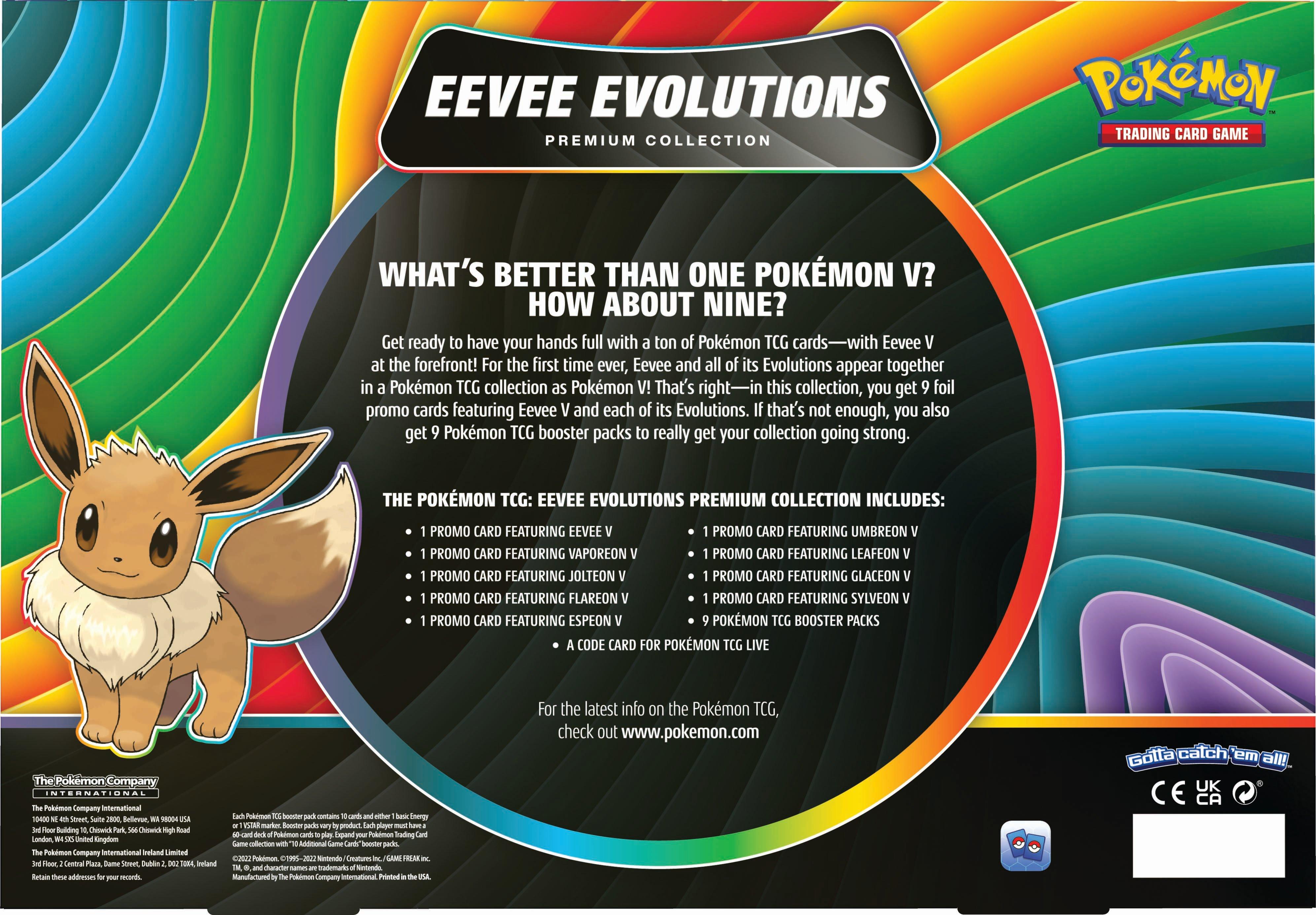 POKEMON TRADING CARD GAME EEVEE EVOLUTIONS PREMIUM COLLECTION