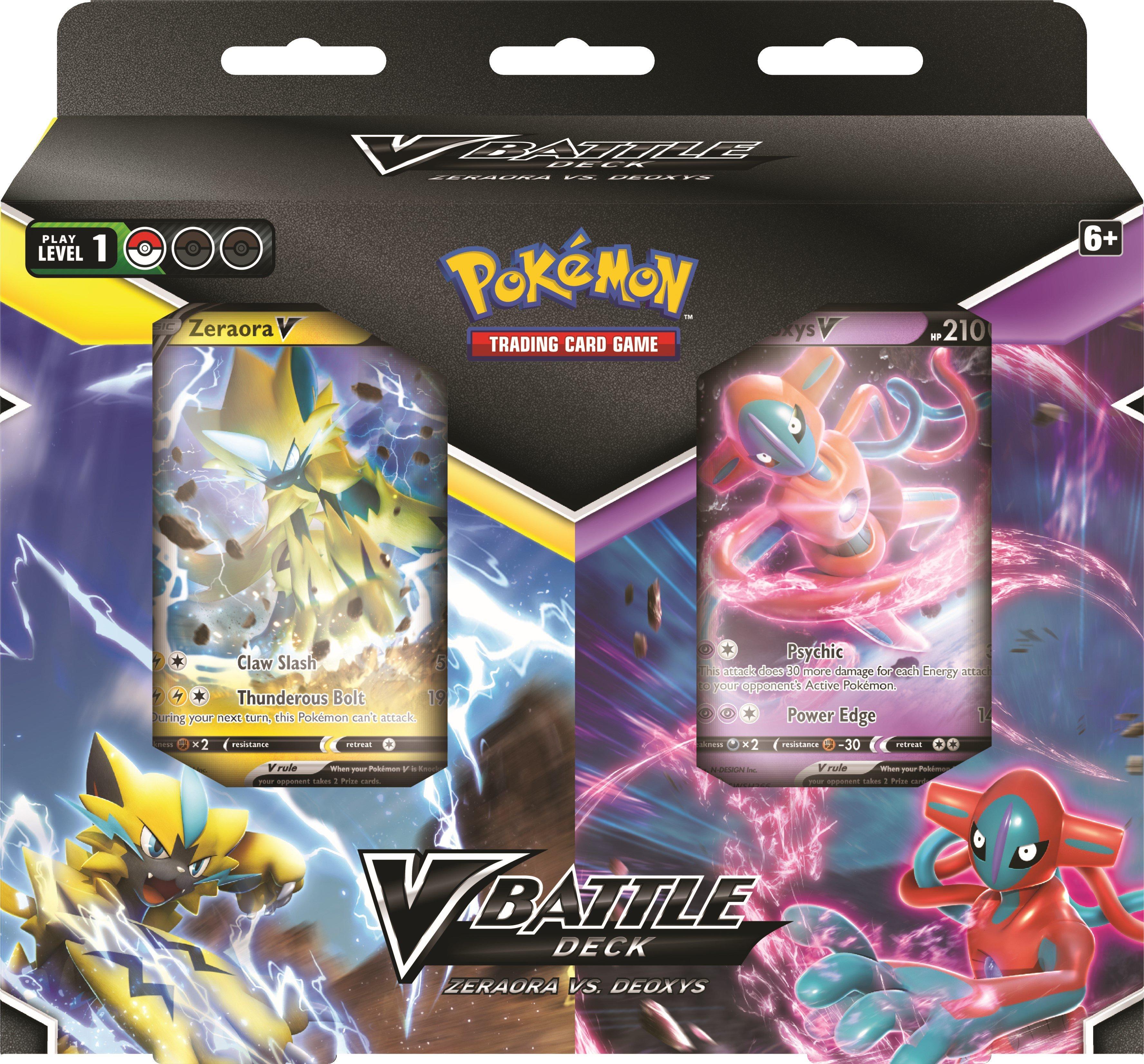 Pokemon Trading Card Game: Zeraora vs Deoxys V Battle Deck Bundle
