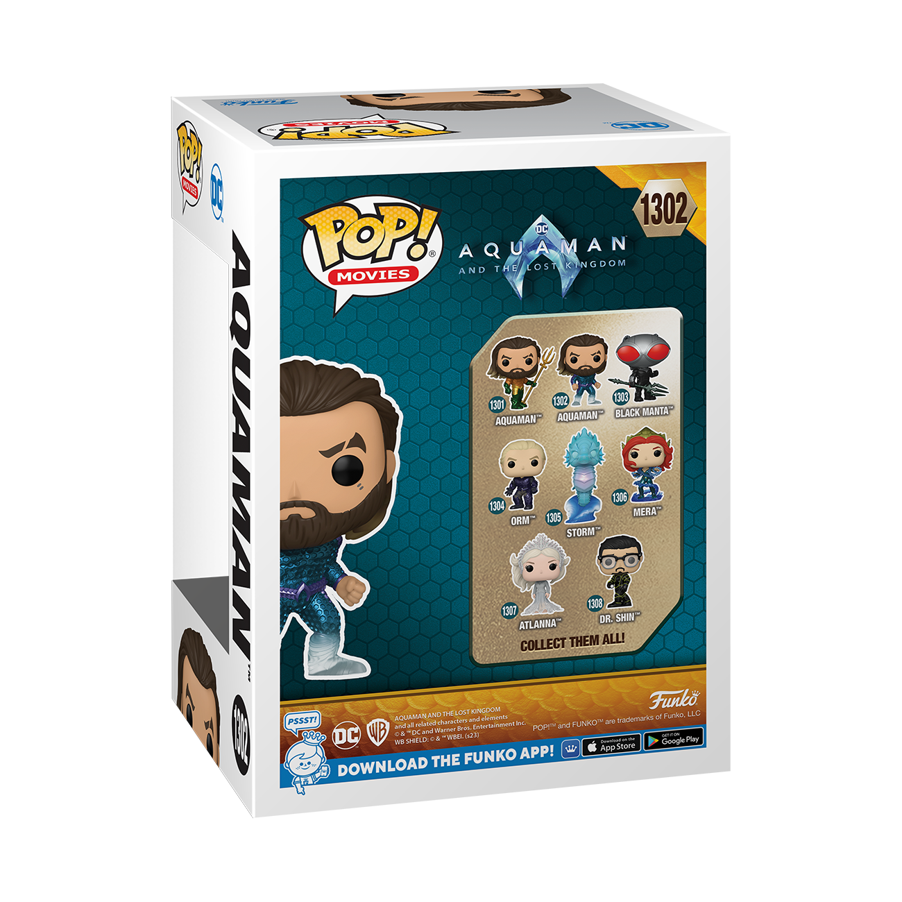 Funko POP! Movies: Aquaman and The Lost Kingdom Aquaman (Stealth Suit)  4.07-in Vinyl Figure