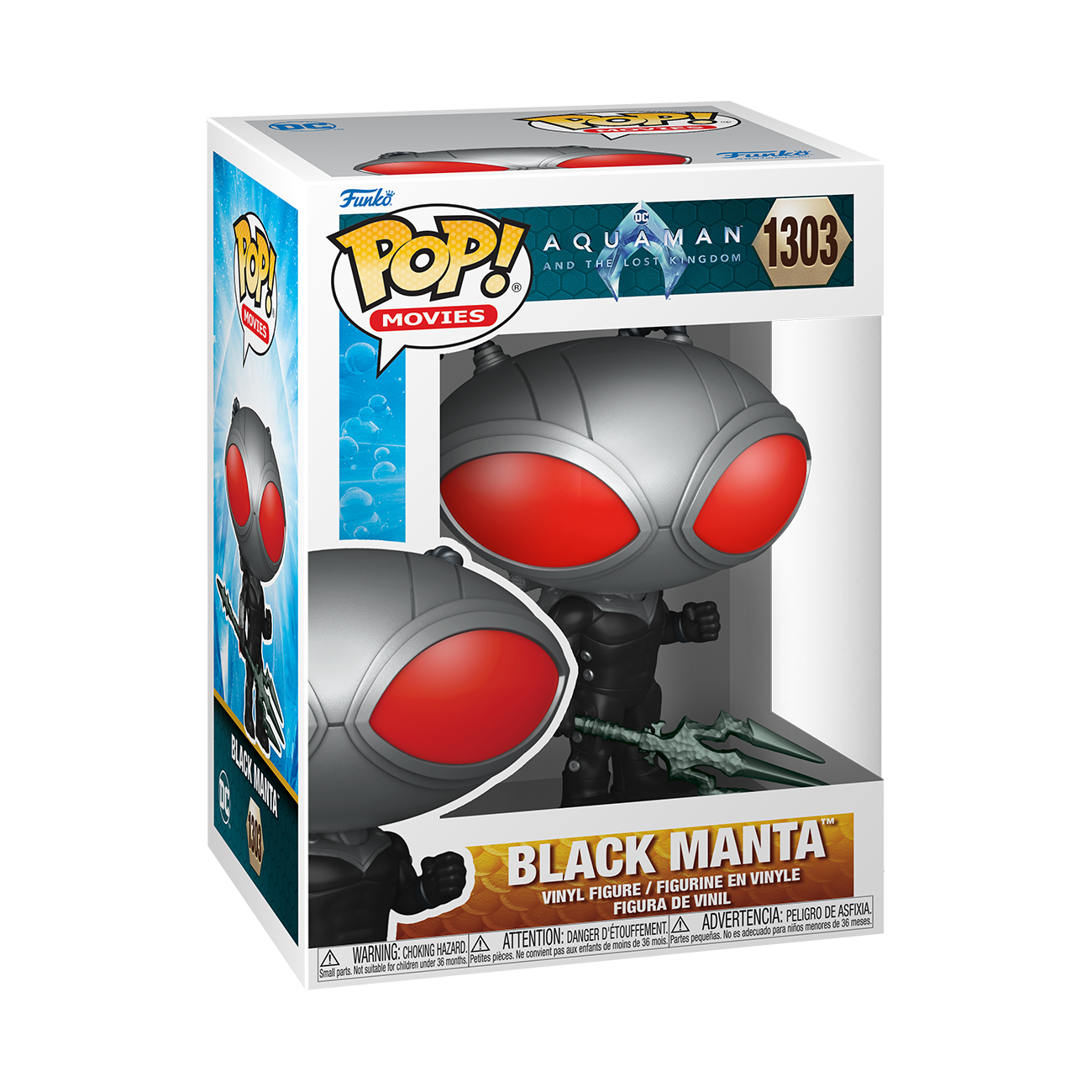 FUNKO POP! HEROES--AQUAMAN--BLACK MANTA FIGURE (TARGET EXCLUSIVE