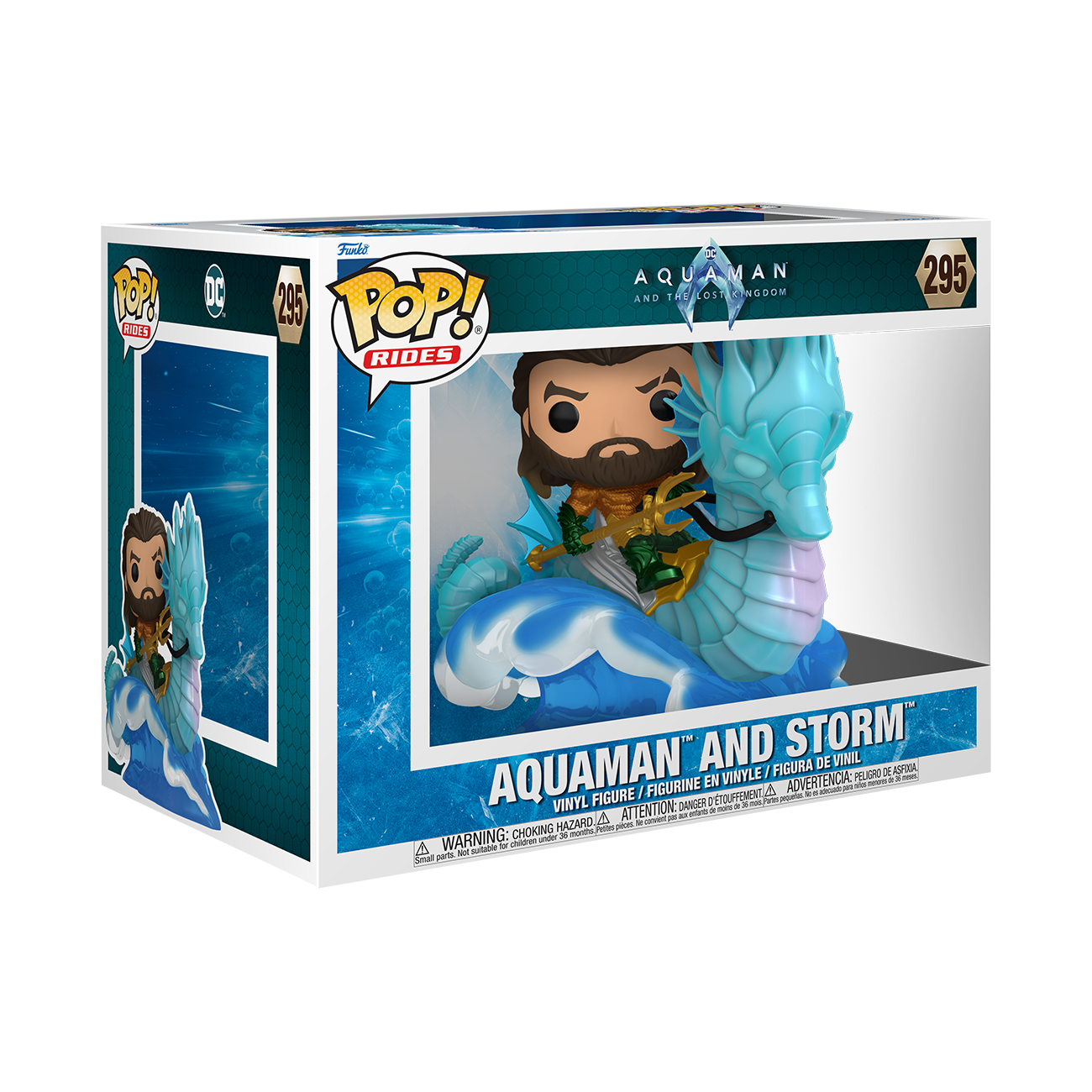 Funko POP! Deluxe Rides: Aquaman and the Lost Kingdom Aquaman with Storm  5.94-inch Vinyl Figure