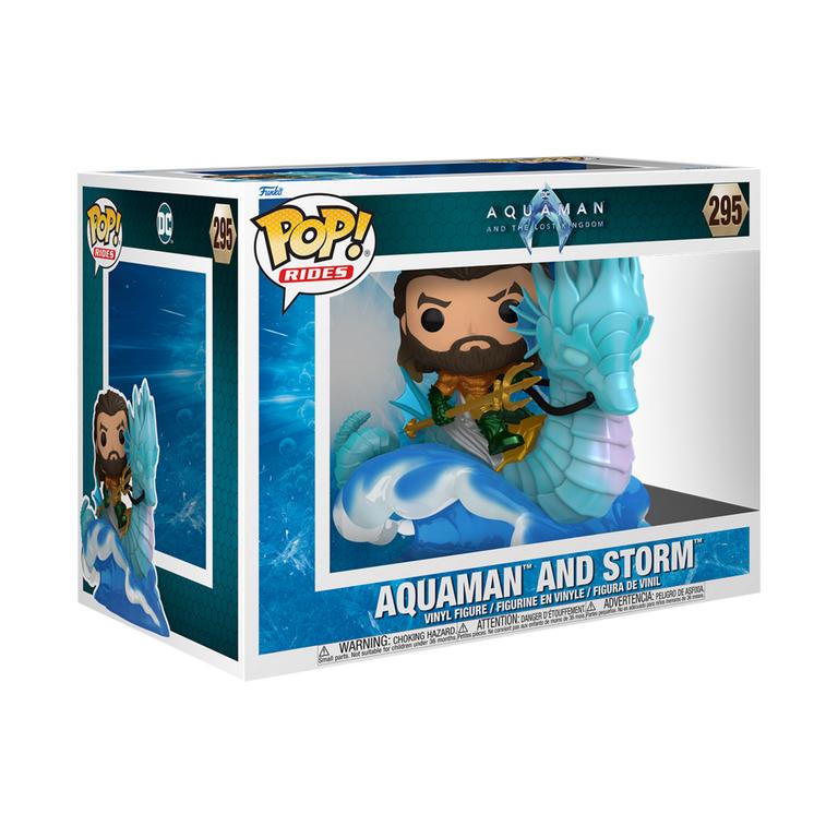 Funko POP! Deluxe Rides: Aquaman and the Lost Kingdom Aquaman with Storm  5.94-inch Vinyl Figure