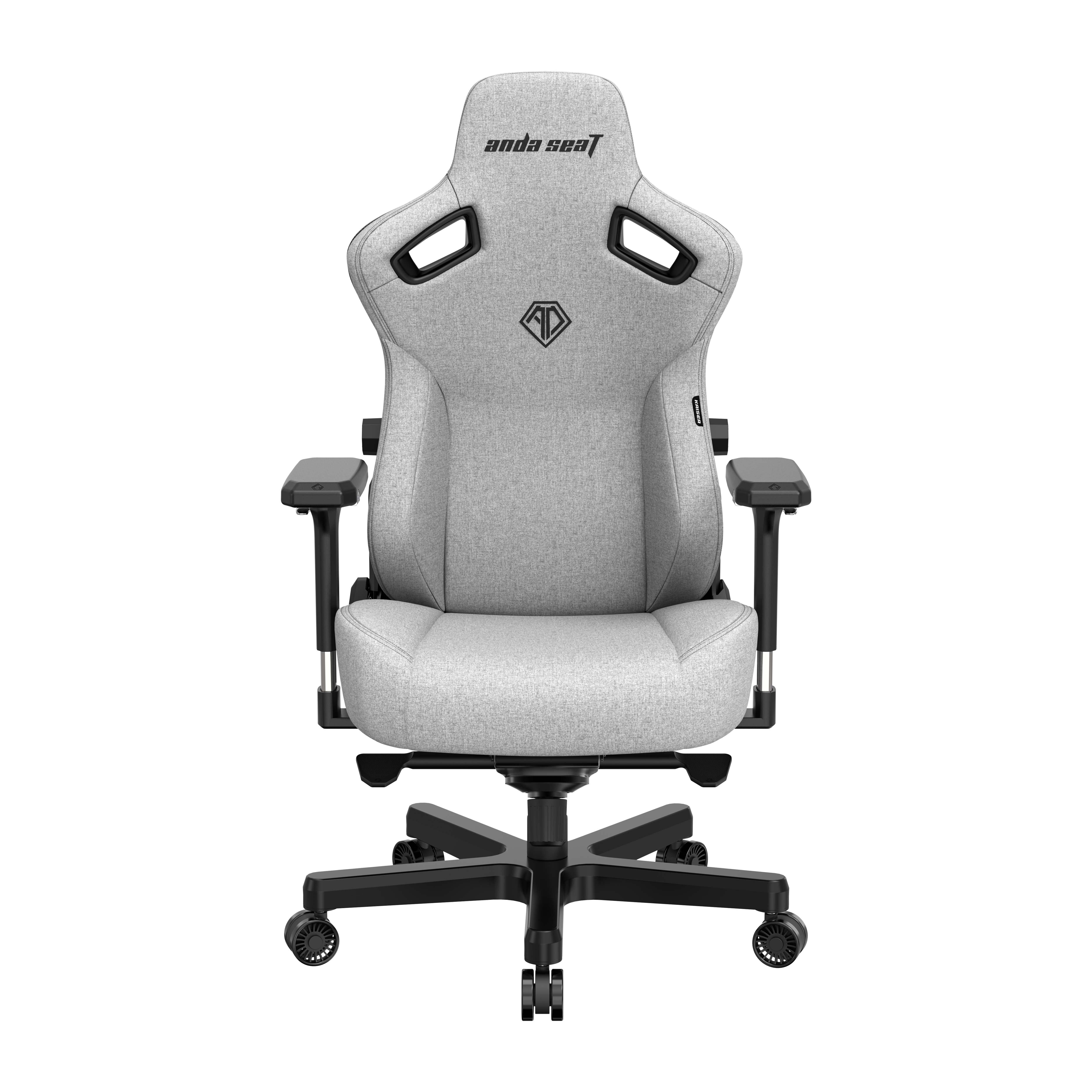 AndaSeat Kaiser 3 L Gaming Chair - Gray Fabric