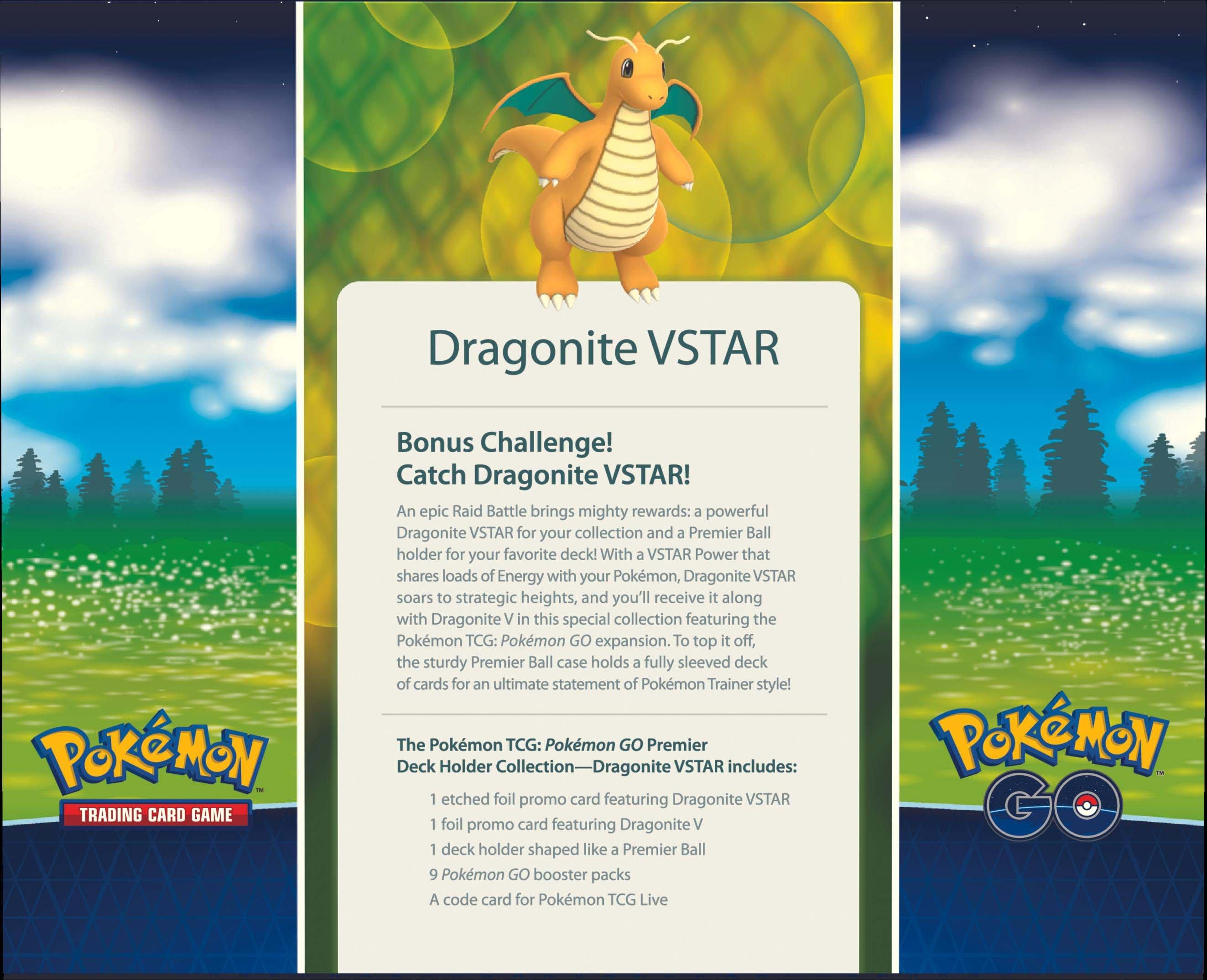 list item 8 of 12 Pokemon Trading Card Game: Pokemon GO Premier Deck Holder Collection - Dragonite VSTAR
