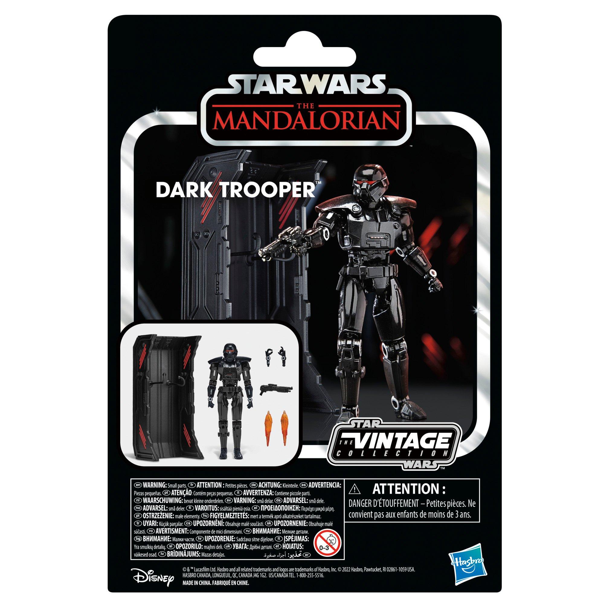 list item 11 of 19 Hasbro Star Wars: The Vintage Collection The Mandalorian Dark Trooper 3.75-in Action Figure
