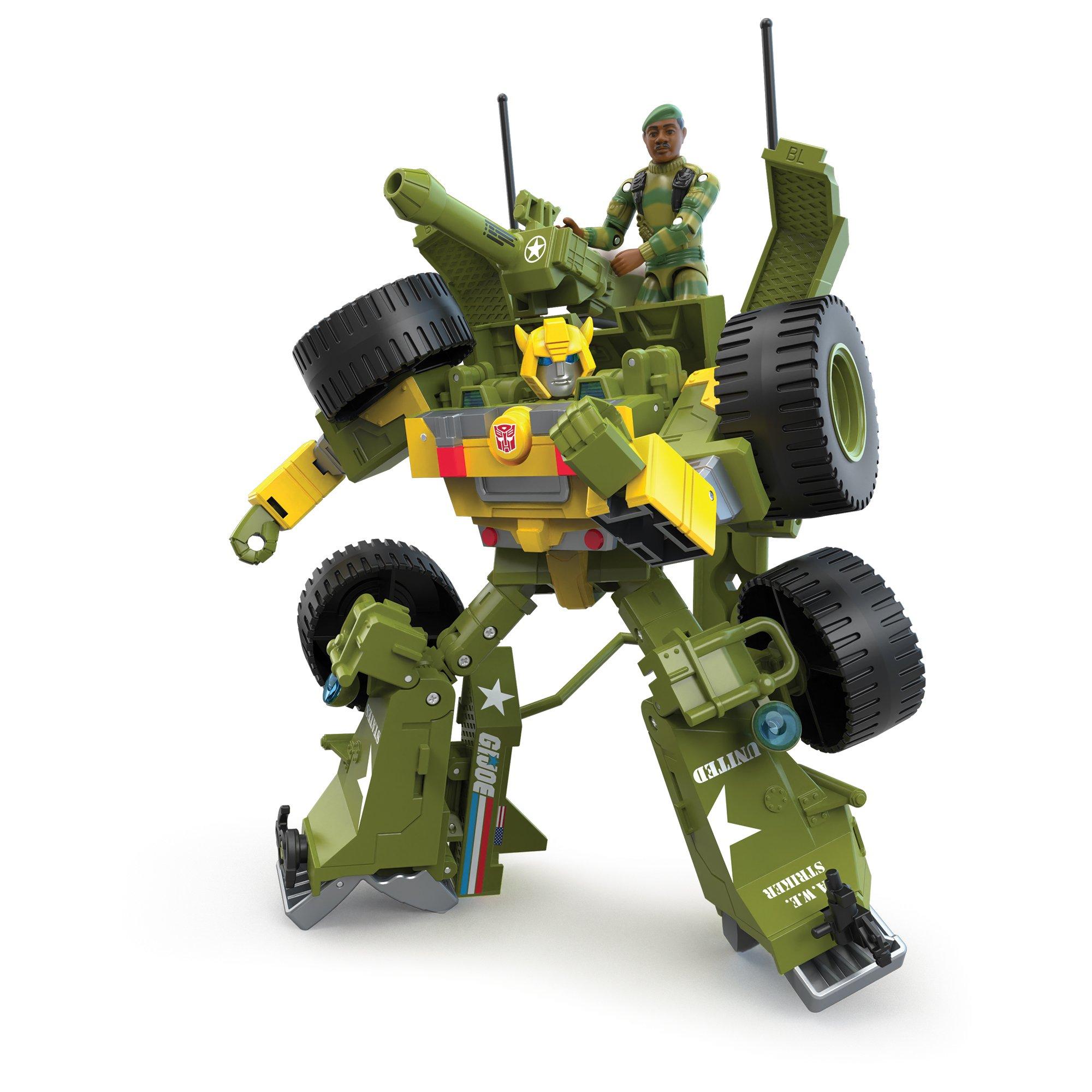 Hasbro Transformers G.I. Joe Mash-Up Bumblebee A.W.E Striker and Lonzo Stalker Wilkinson Toy Set