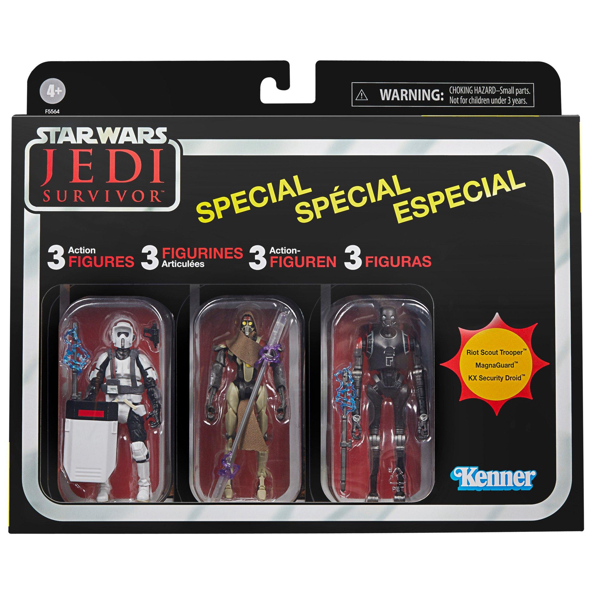 Hasbro Star Wars: The Vintage Collection Jedi: Survivor 3.75-in Action Figure 3-Pack Set