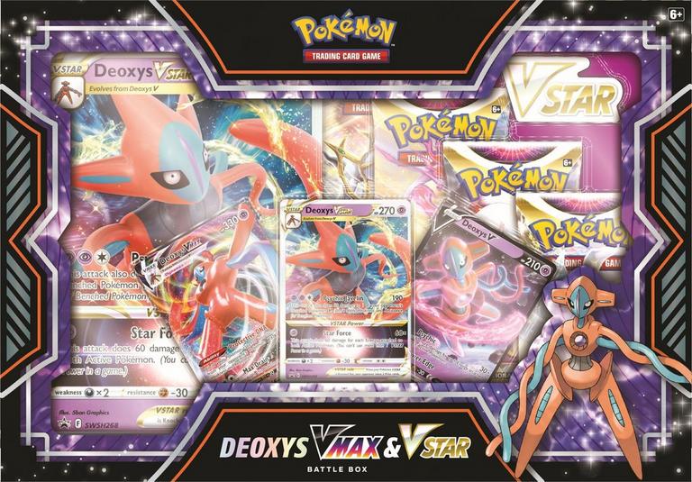 Pokemon Trading Card Game: Deoxys or Zeraora VMAX and VSTAR Battle Box