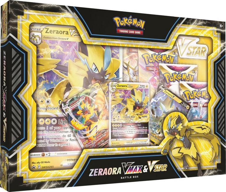Pokemon Trading Card Game: Deoxys or Zeraora VMAX and VSTAR Battle Box