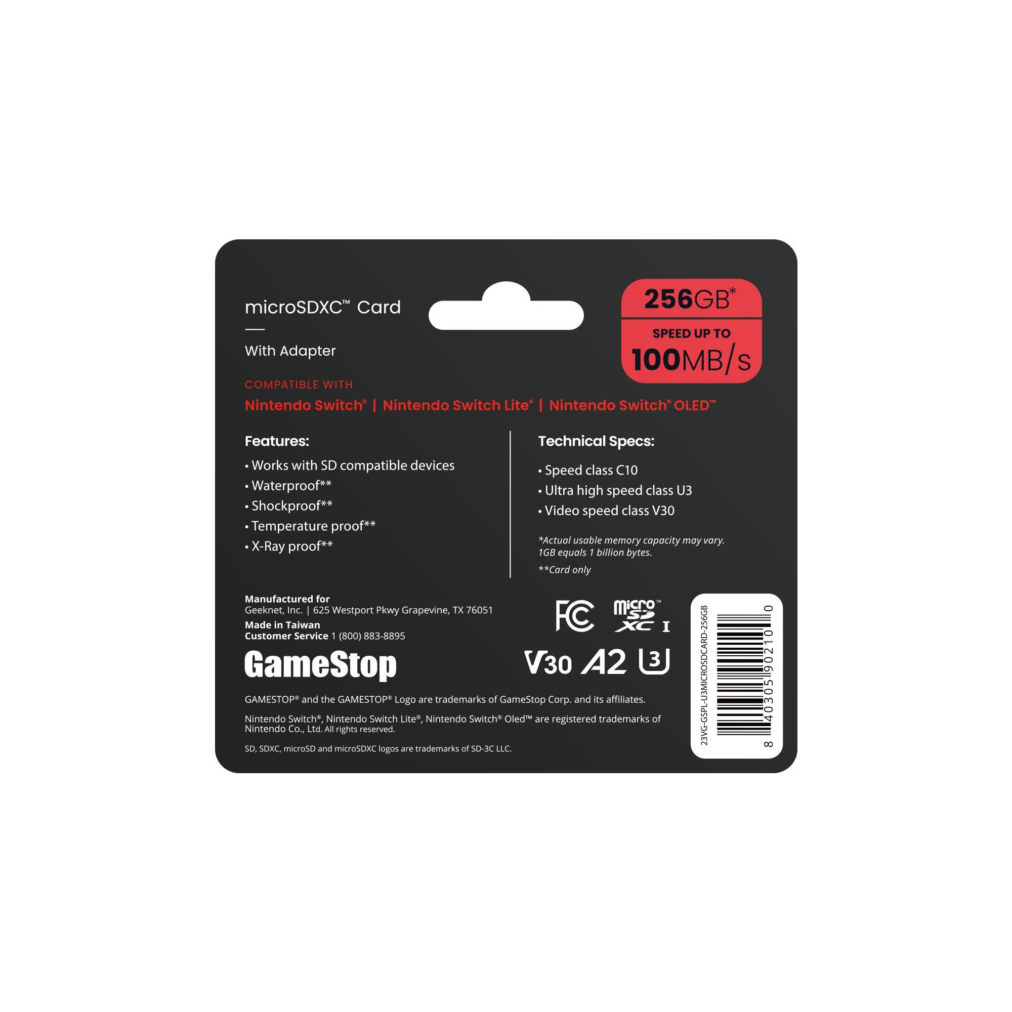 Gamestop nintendo best sale switch memory card