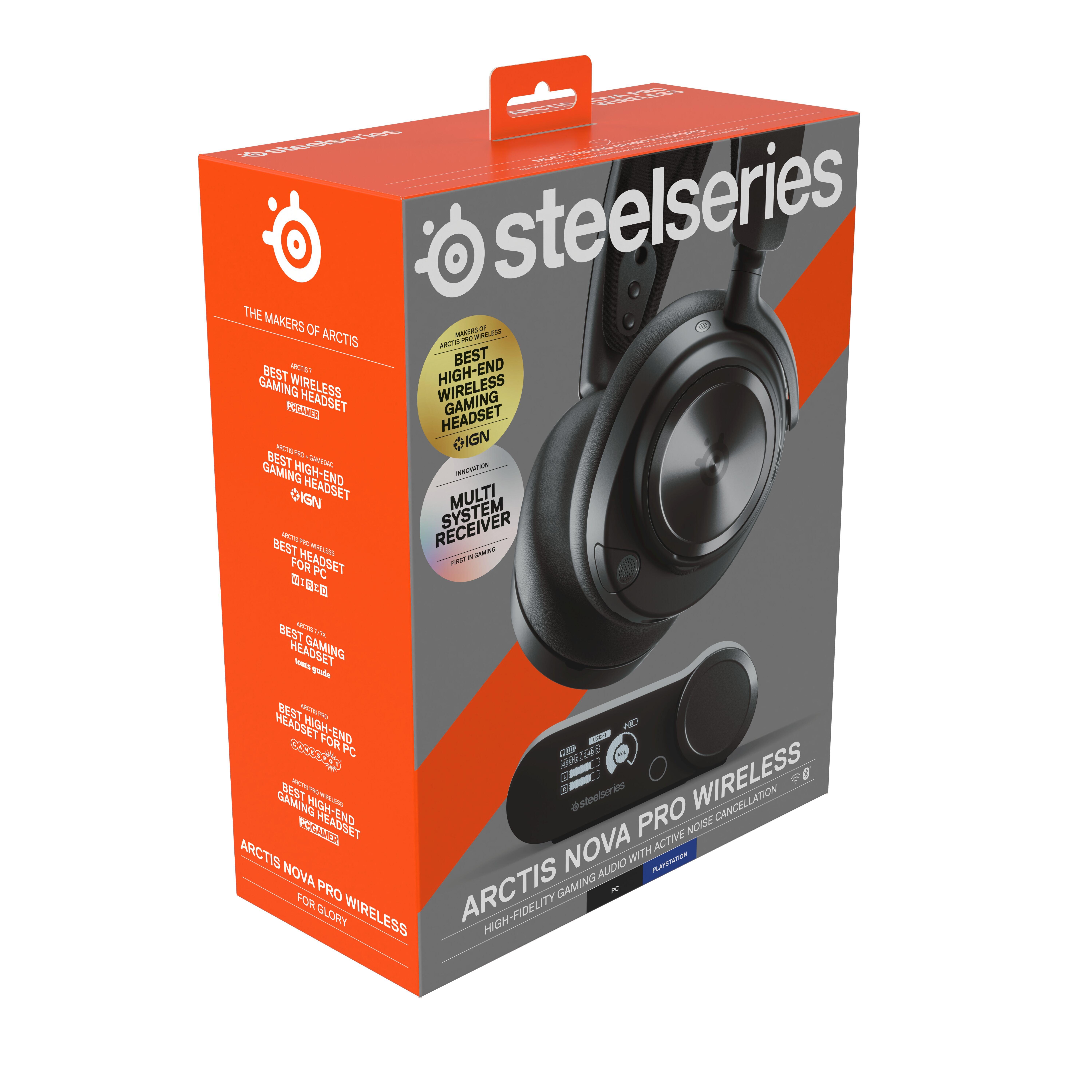  SteelSeries Arctis Nova Pro Wireless Xbox Multi-System Gaming  Headset - Premium Hi-Fi Drivers - Active Noise Cancellation Infinity Power  System - Stealth Mic - Xbox, PC, PS5, PS4, Switch, Mobile 