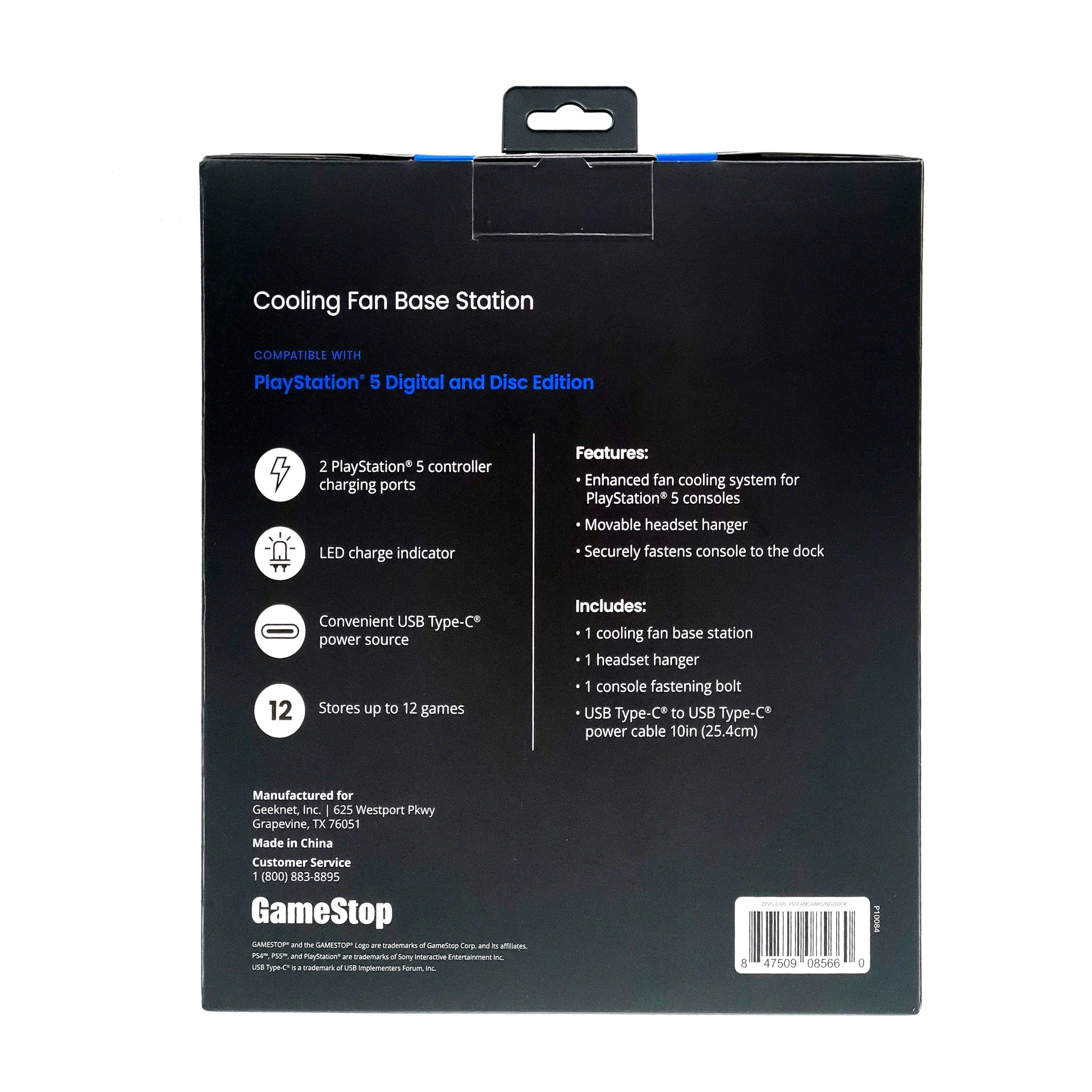 GameStop Cooling Fan Base Station for PlayStation 5