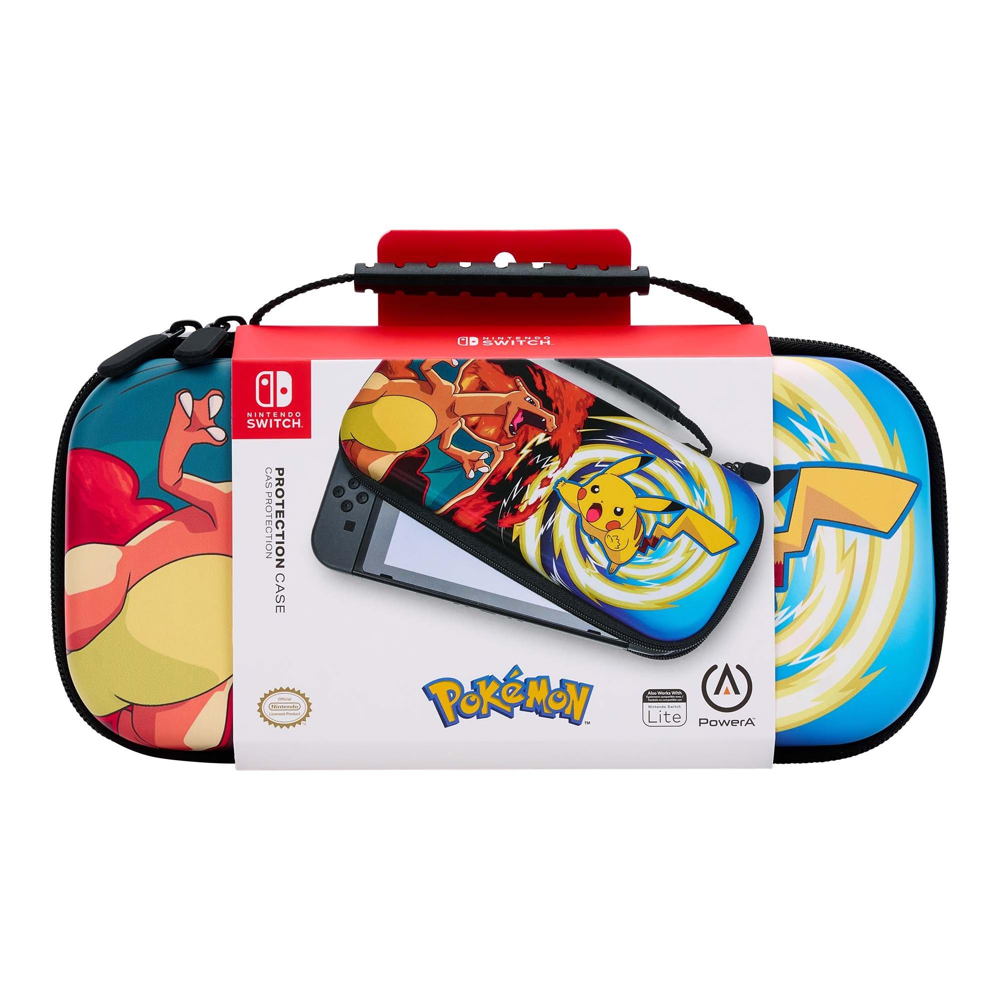  PowerA Protection Case for Nintendo Switch - OLED Model,  Nintendo Switch or Switch Nintendo Lite - Pokémon: Charizard vs. Pikachu  Vortex : Video Games