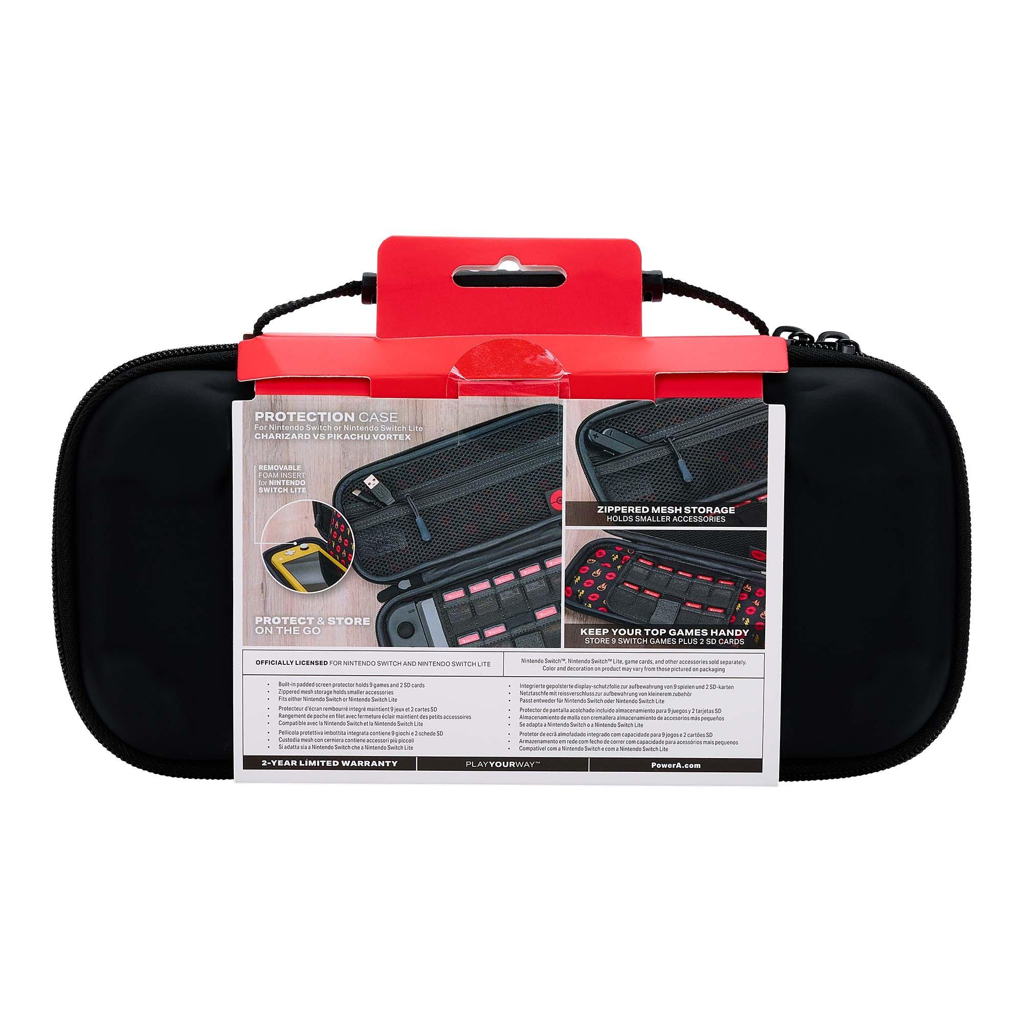 PowerA Protection Case for Nintendo Switch OLED Model Nintendo Switch Nintendo Switch Lite Pokemon Charizard vs. Pikachu Vortex GameStop