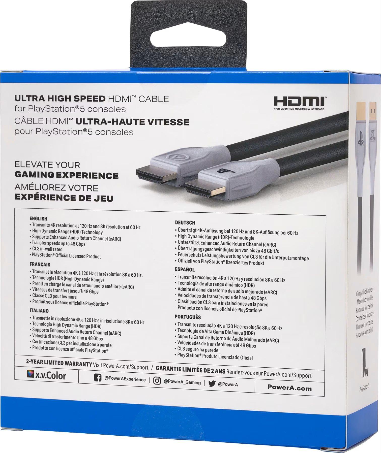 Cable HDMI a HDMi High Speed Sony PlayStation 5 E321011