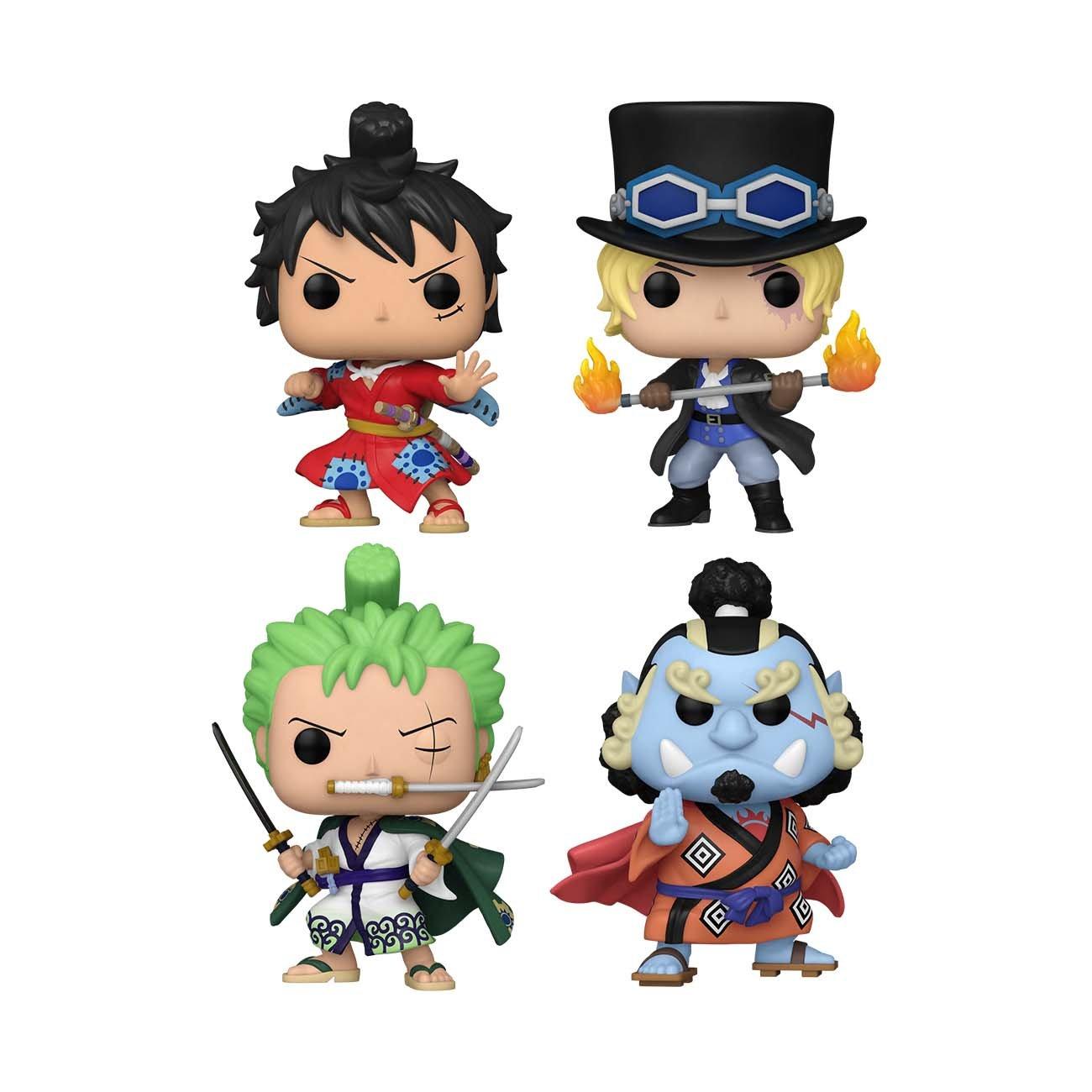 Funko POP! One Piece Luffytaro, Sabo, Roronoa Zoro, and Jinbe Vinyl Figure  Set 4-Pack GameStop Exclusive | GameStop
